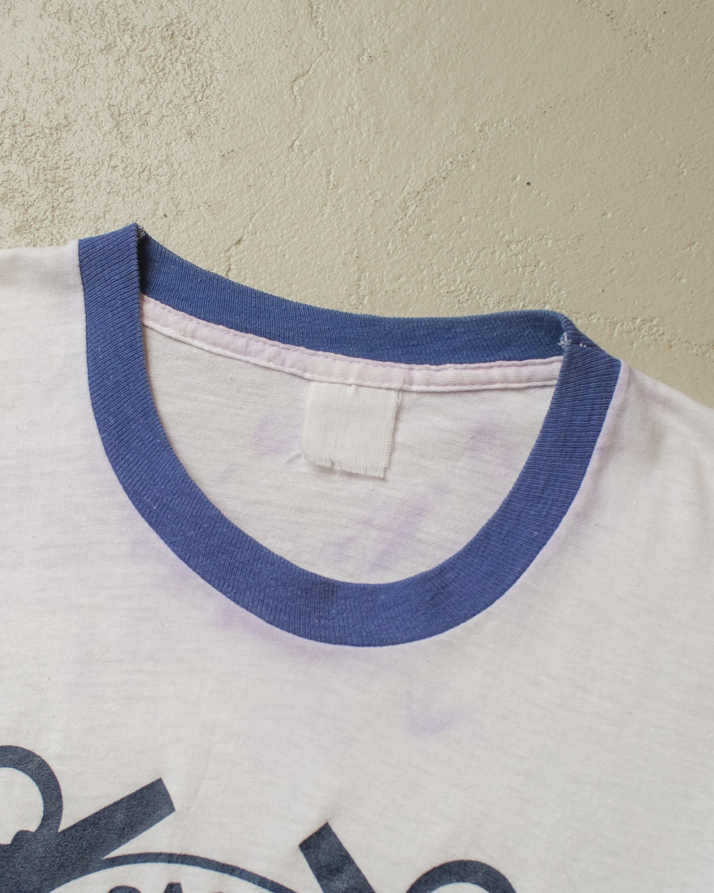 1980s U.S. Coast Guard Ringer T-shirt white - S/M