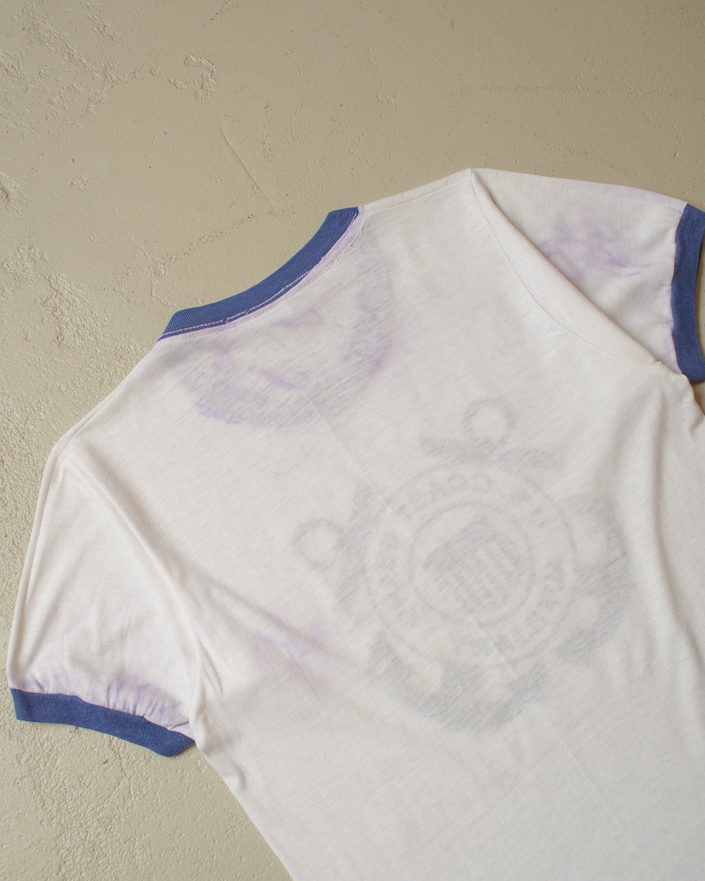 1980s U.S. Coast Guard Ringer T-shirt white - S/M