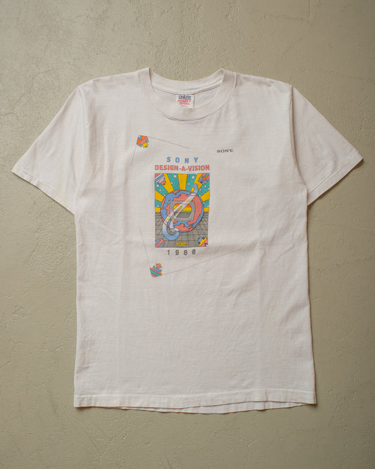 1988 Sony Design-A-Vision T-shirt white - M
