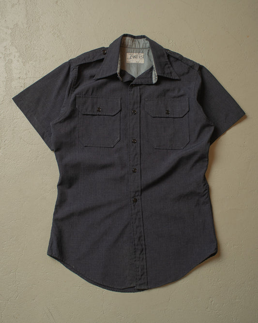 1960s Cadet Store West Point Shirt grey - M/L