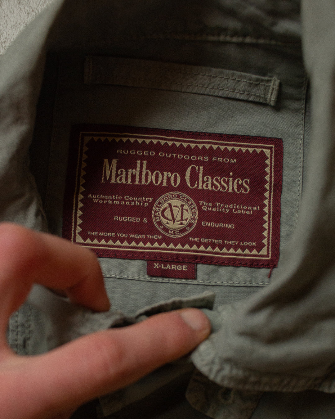 90s Marlboro Classics Jacket washed grey - XL