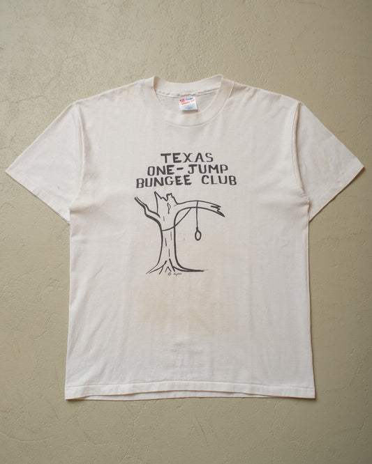 1990s Texas Bungee Club T-shirt white - L