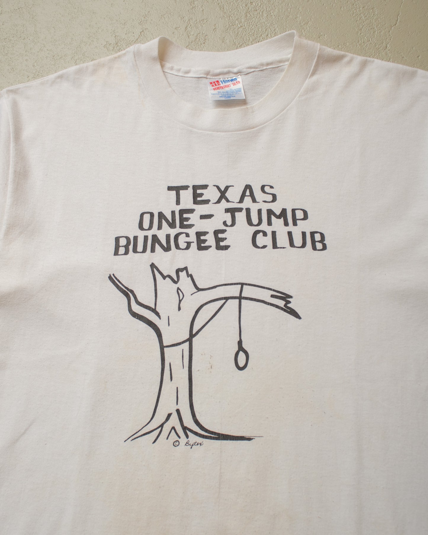 1990s Texas Bungee Club T-shirt white - L