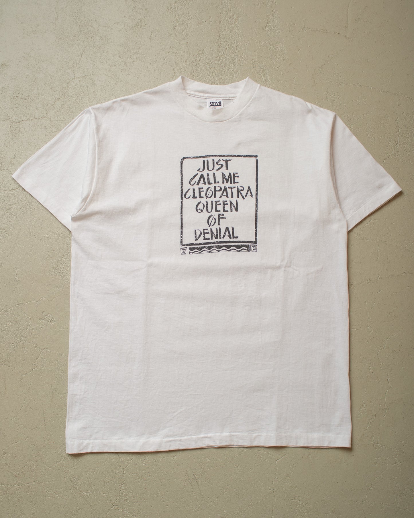 1990s "Queen of Denial" T-shirt white - XL