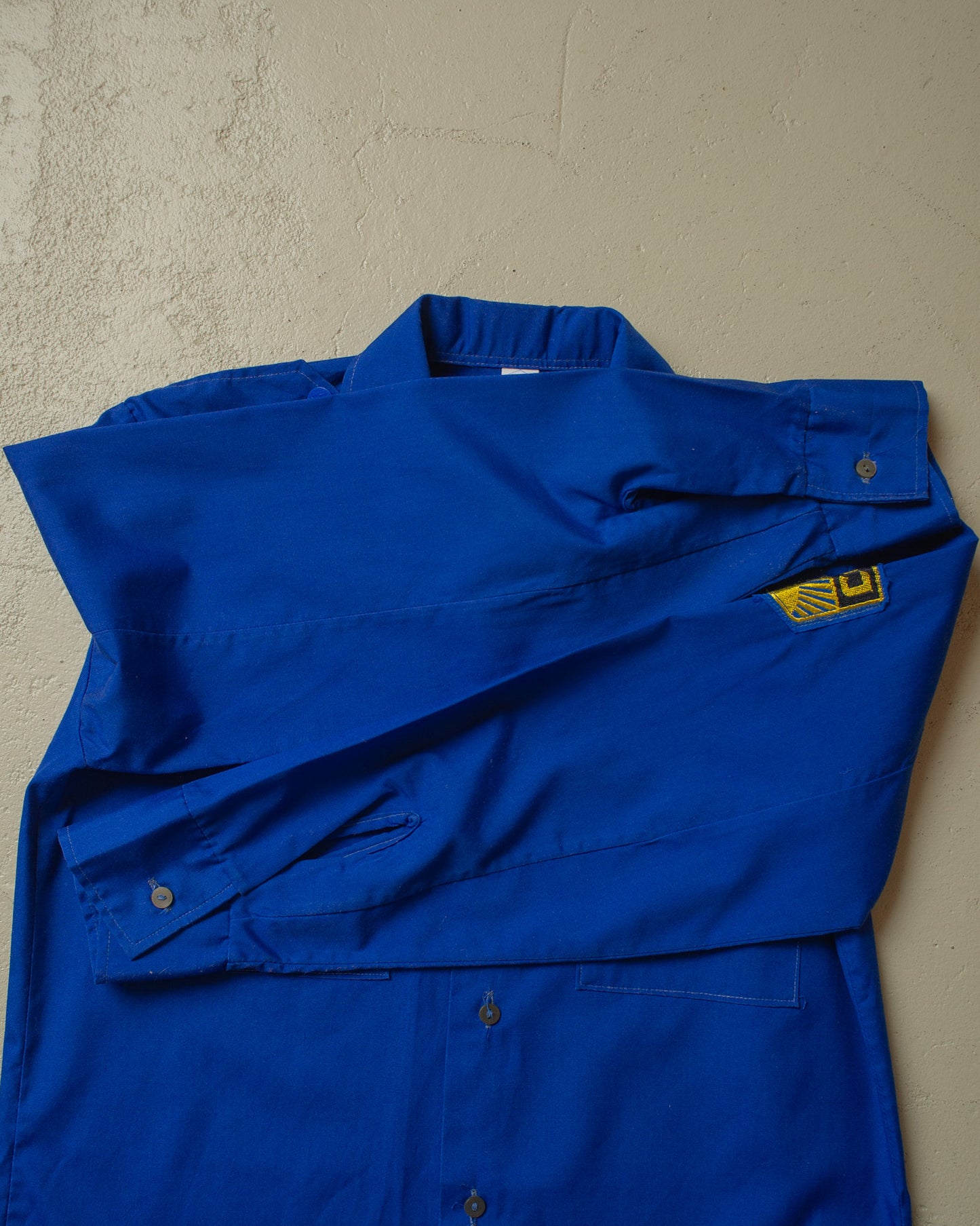 1970s/80s Freie Deutsche Jugend Shirt blue - S/M