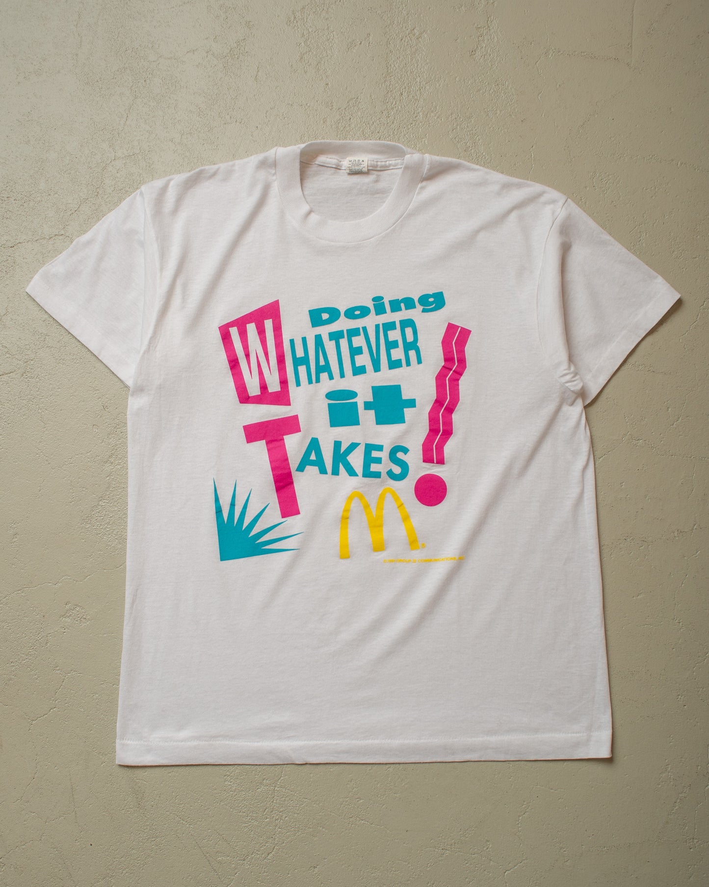1991 McDonalds "..Whatever it takes" T-shirt white - L