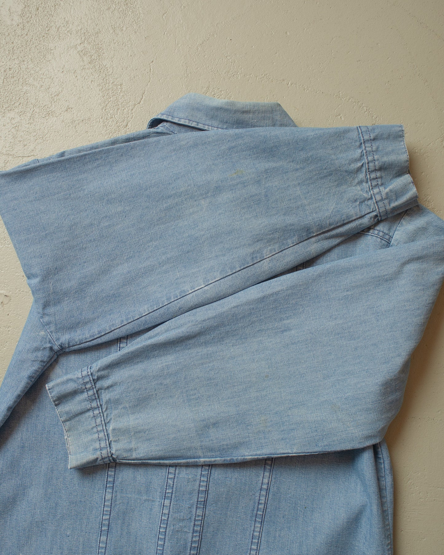 1970s Lee Cal. 45 Denim Shirt Jacket blue - M/L