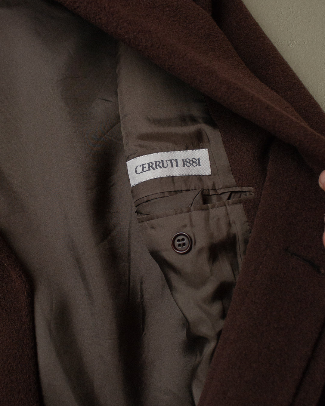 90s Cerruti Wool Coat brown - XL