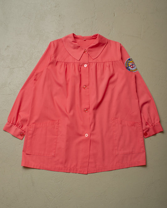 1970s/80s Womens Hospital light Work Jacket pink - S