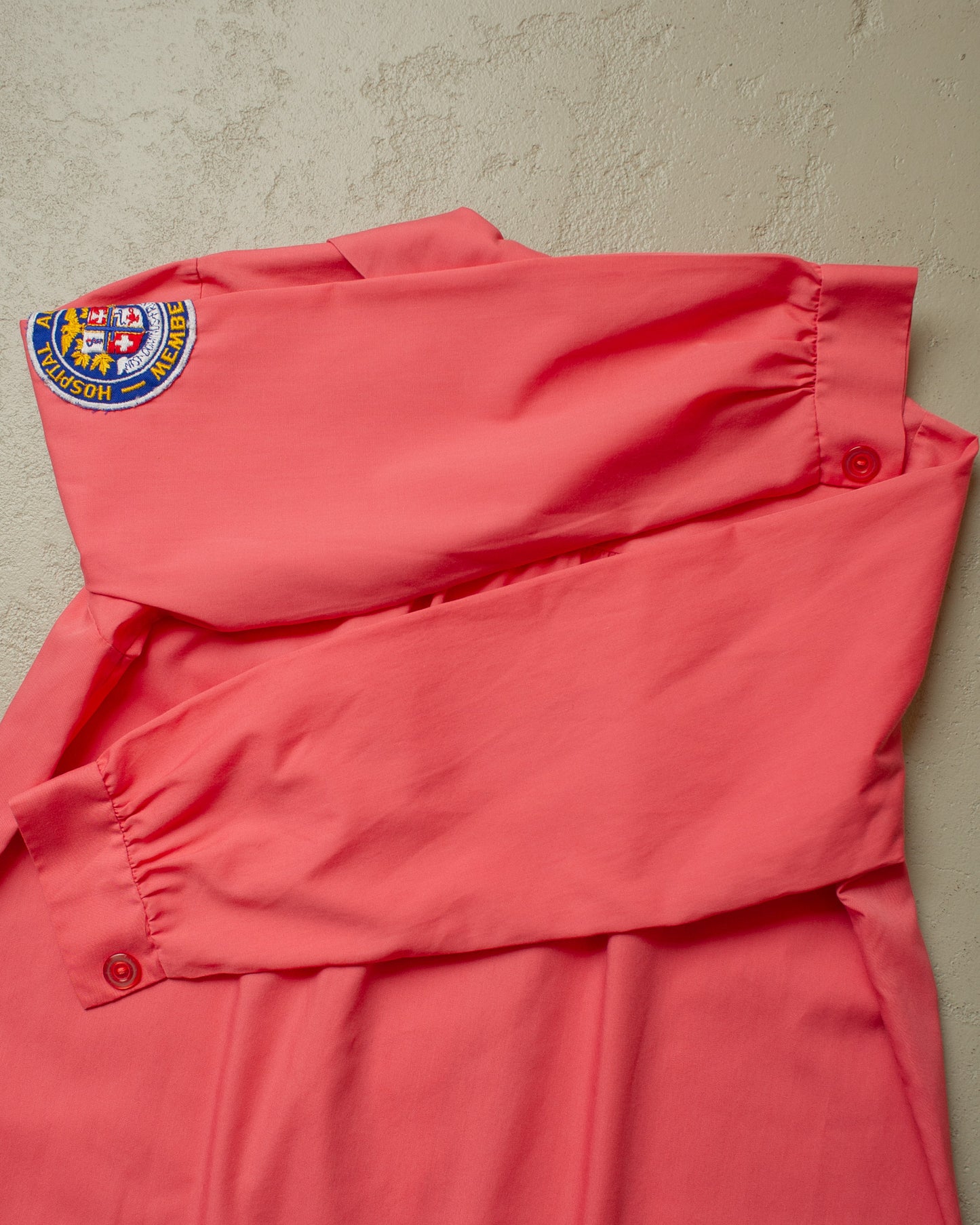 1970s/80s Womens Hospital light Work Jacket pink - S