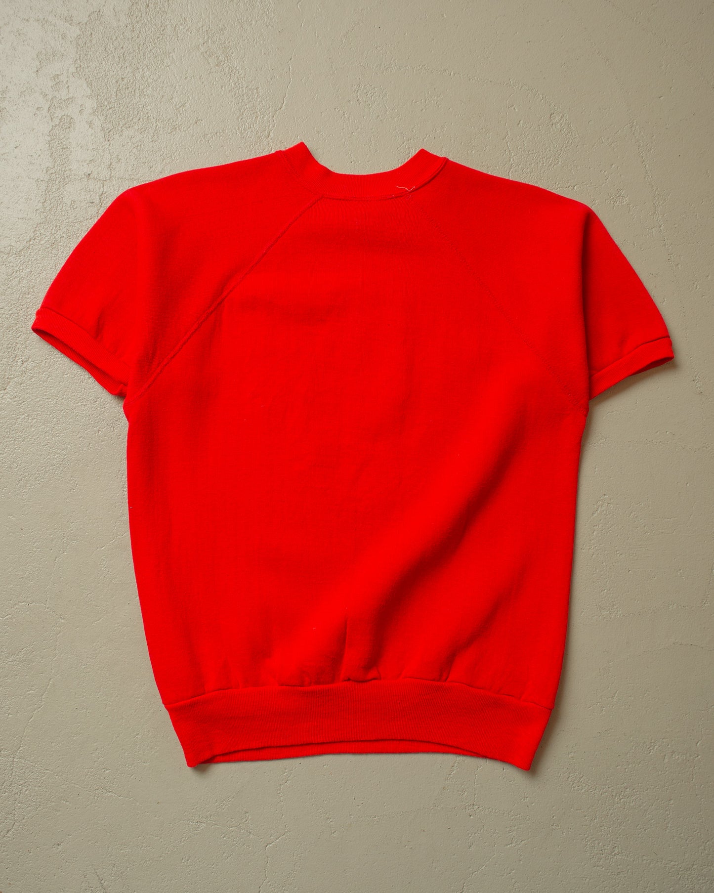 1980s Safety Committee Short Sleeve Sweatshirt red - M