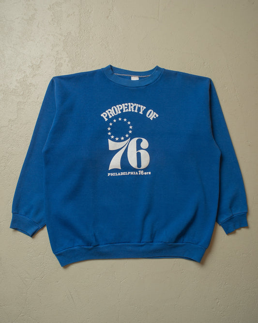 1970s Philadelphia 76ers NBA Sweatshirt blue - L/XL