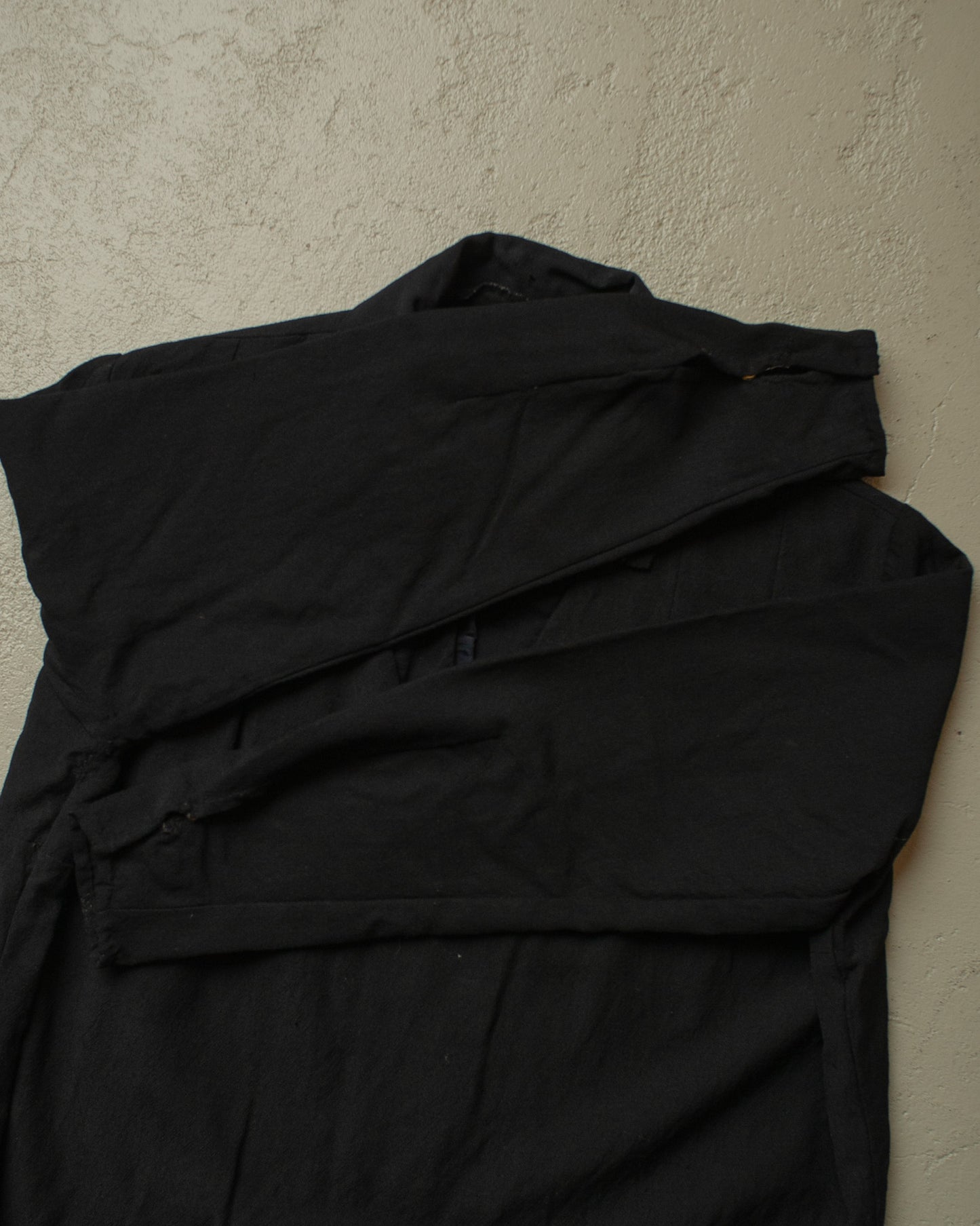 1920s/30s Womens Work Blouse black - S/M