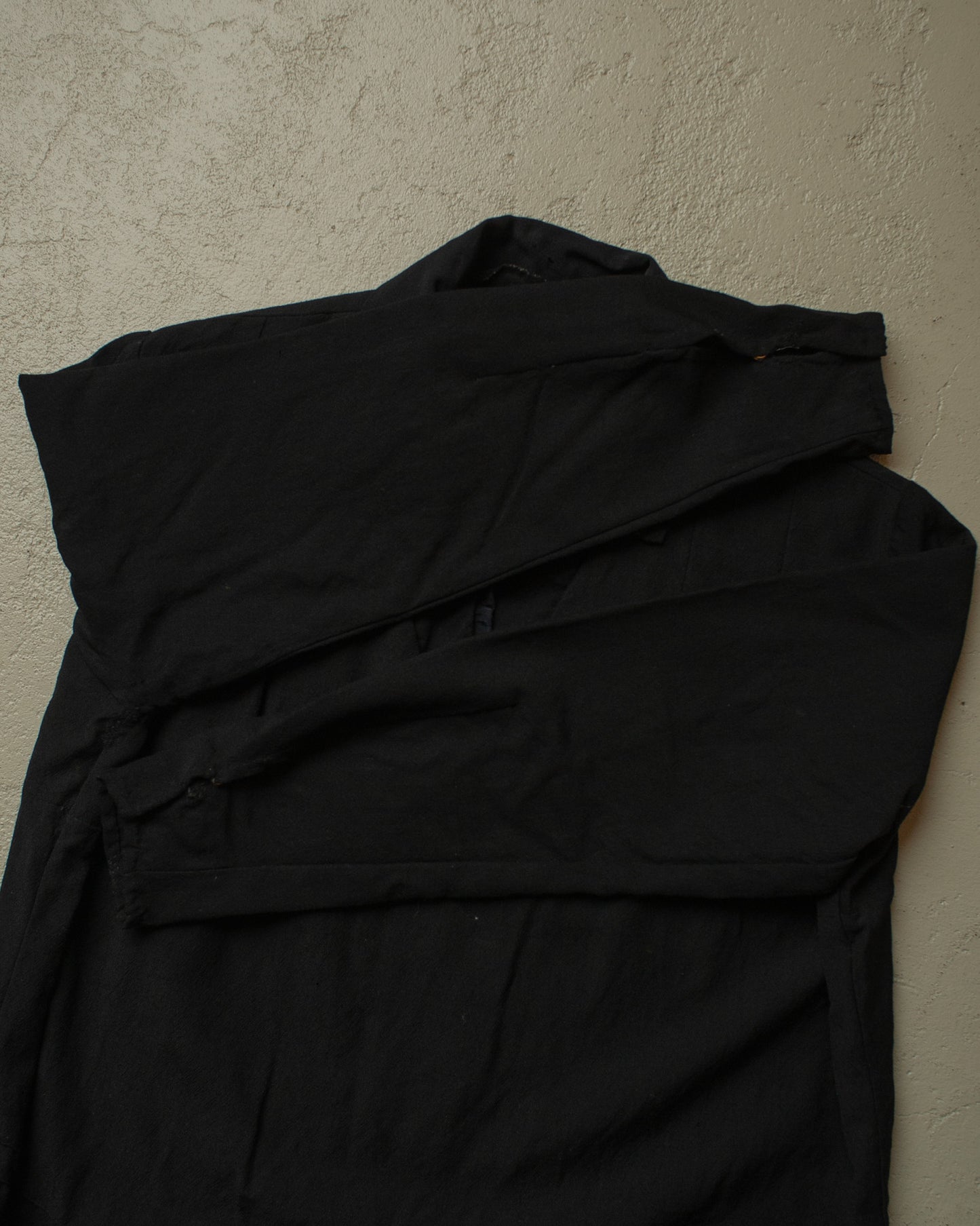 1920s/30s Womens Work Blouse black - S/M