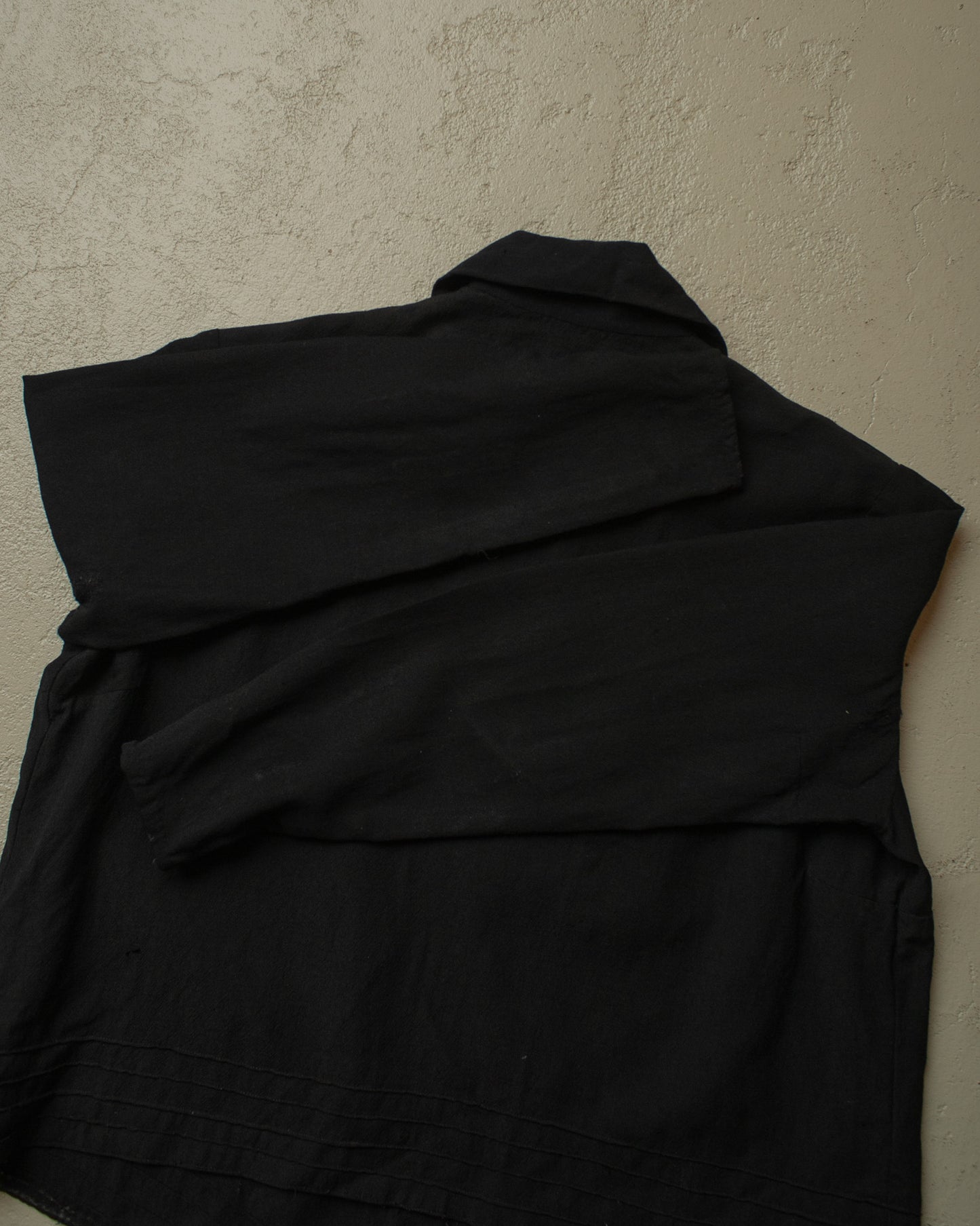 1920s/30s Womens Work Blouse black - S/M