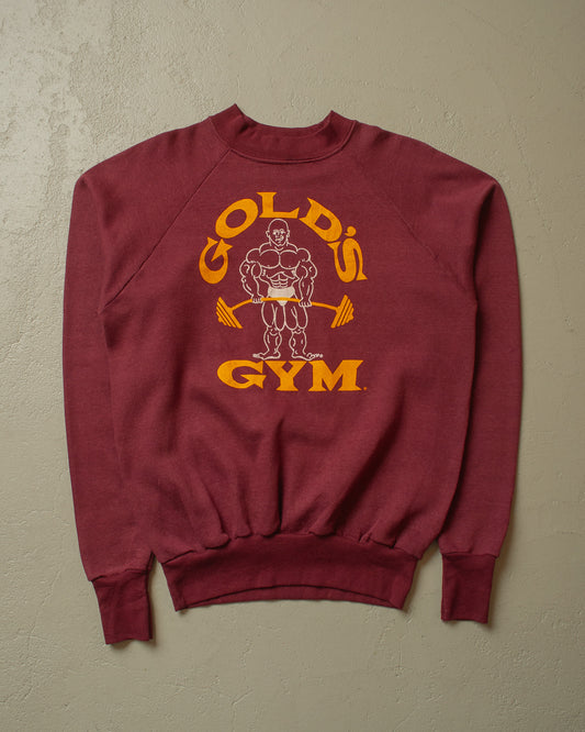 1980´s Gold´s Gym Sweatshirt burgundy - M