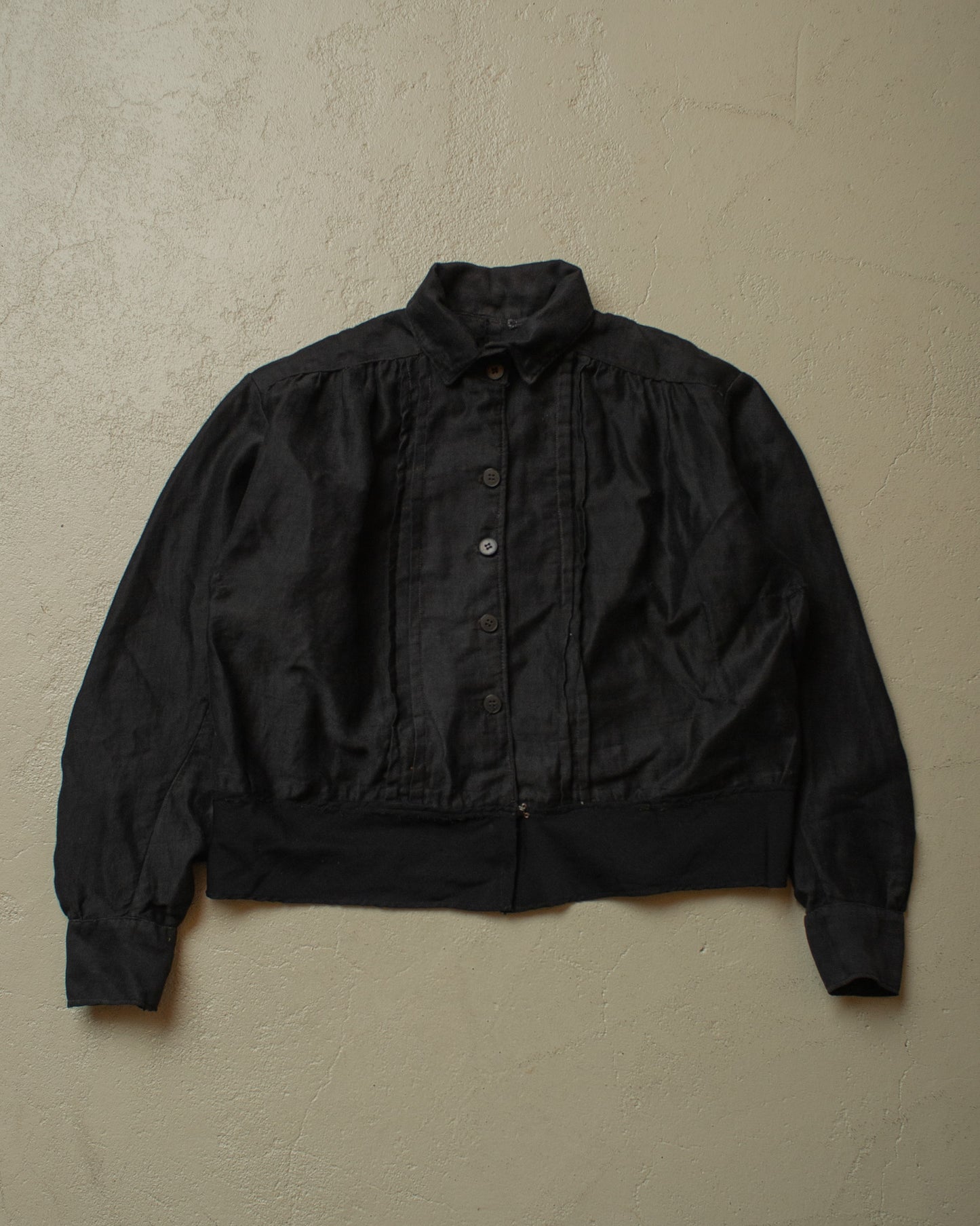 1920s/30s Womens Work Blouse/Jacket black - S