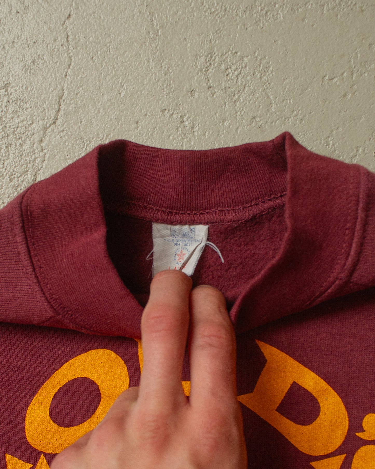 1980´s Gold´s Gym Sweatshirt burgundy - M
