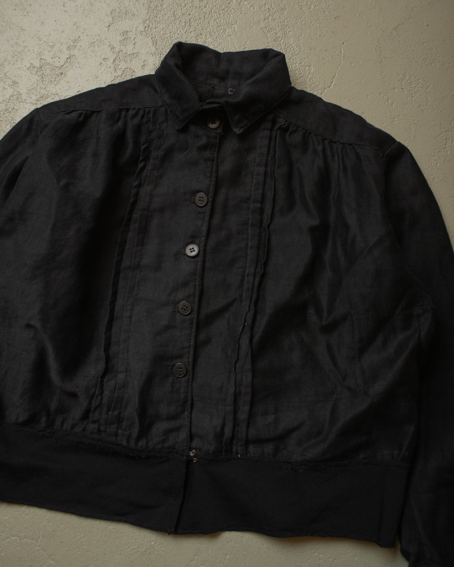 1920s/30s Womens Work Blouse/Jacket black - S