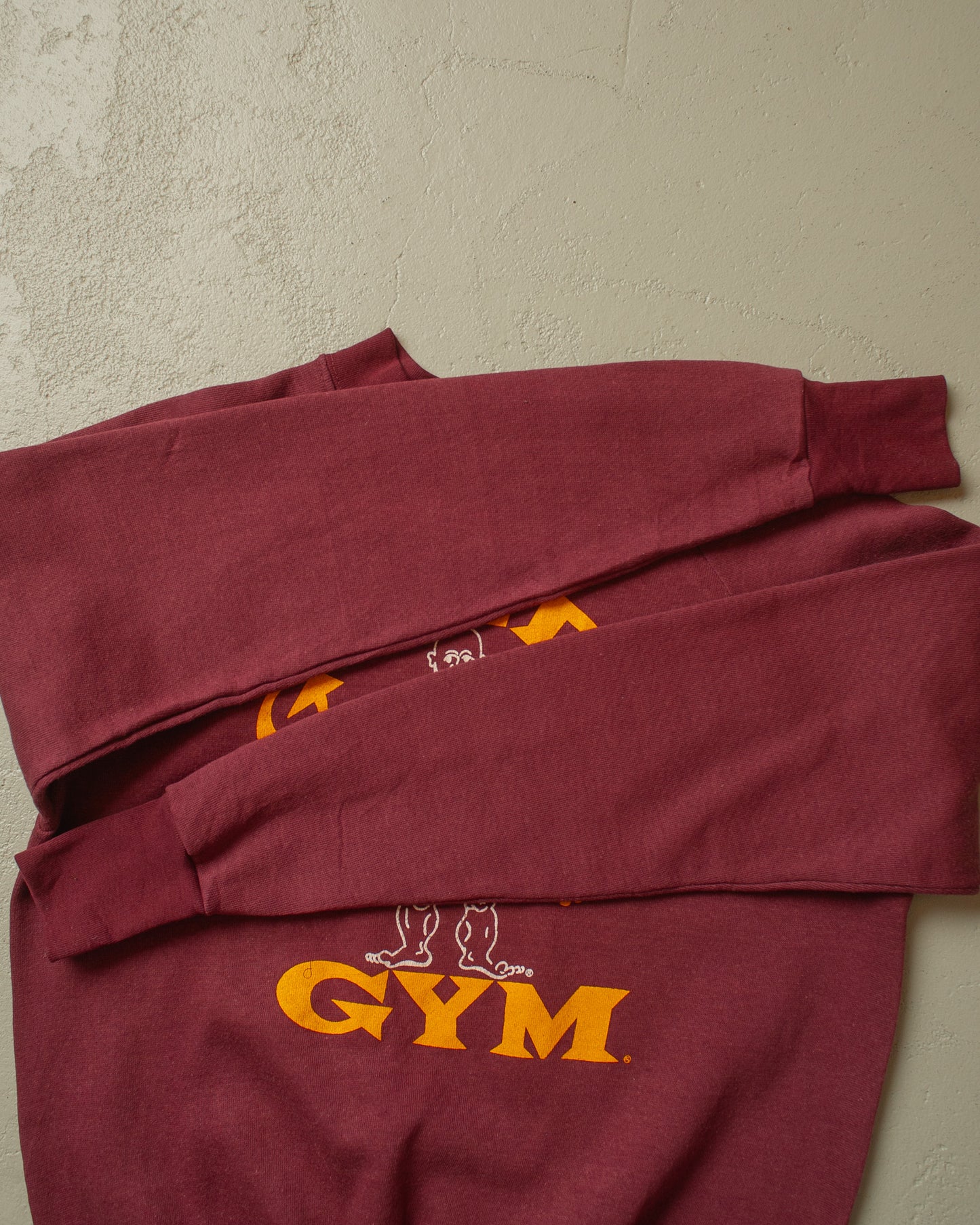 1980´s Gold´s Gym Sweatshirt burgundy - M
