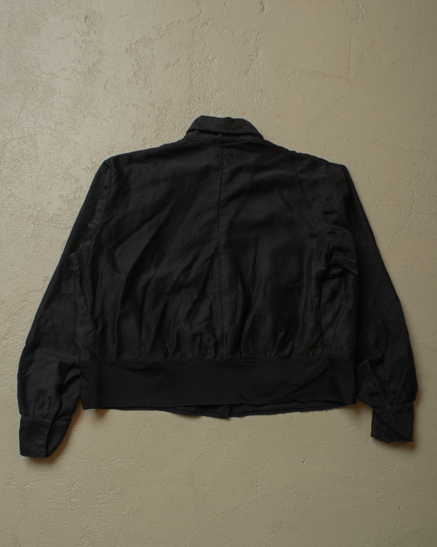 1920s/30s Womens Work Blouse/Jacket black - S