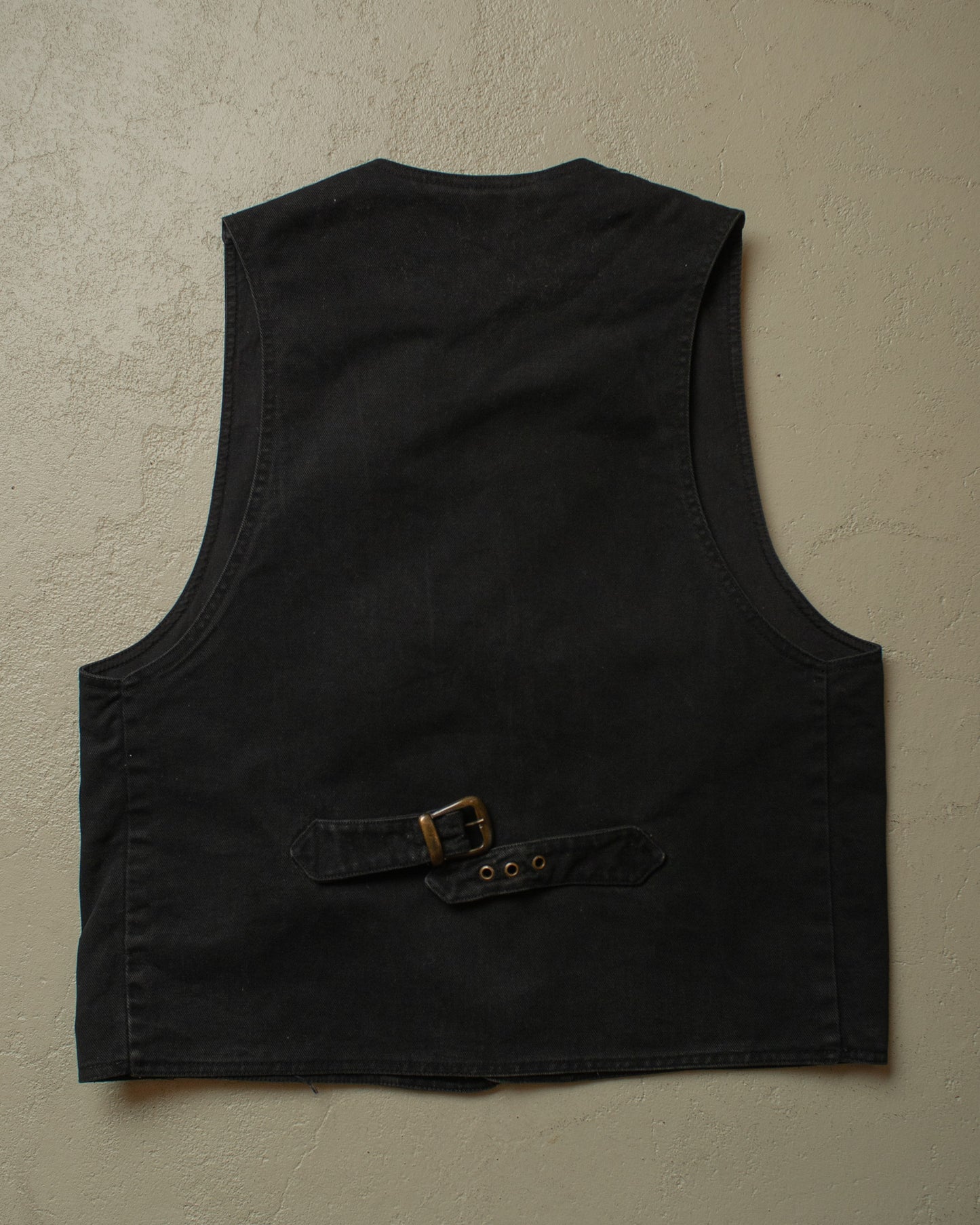 1990s does 1930s Canvas Work Vest black - M