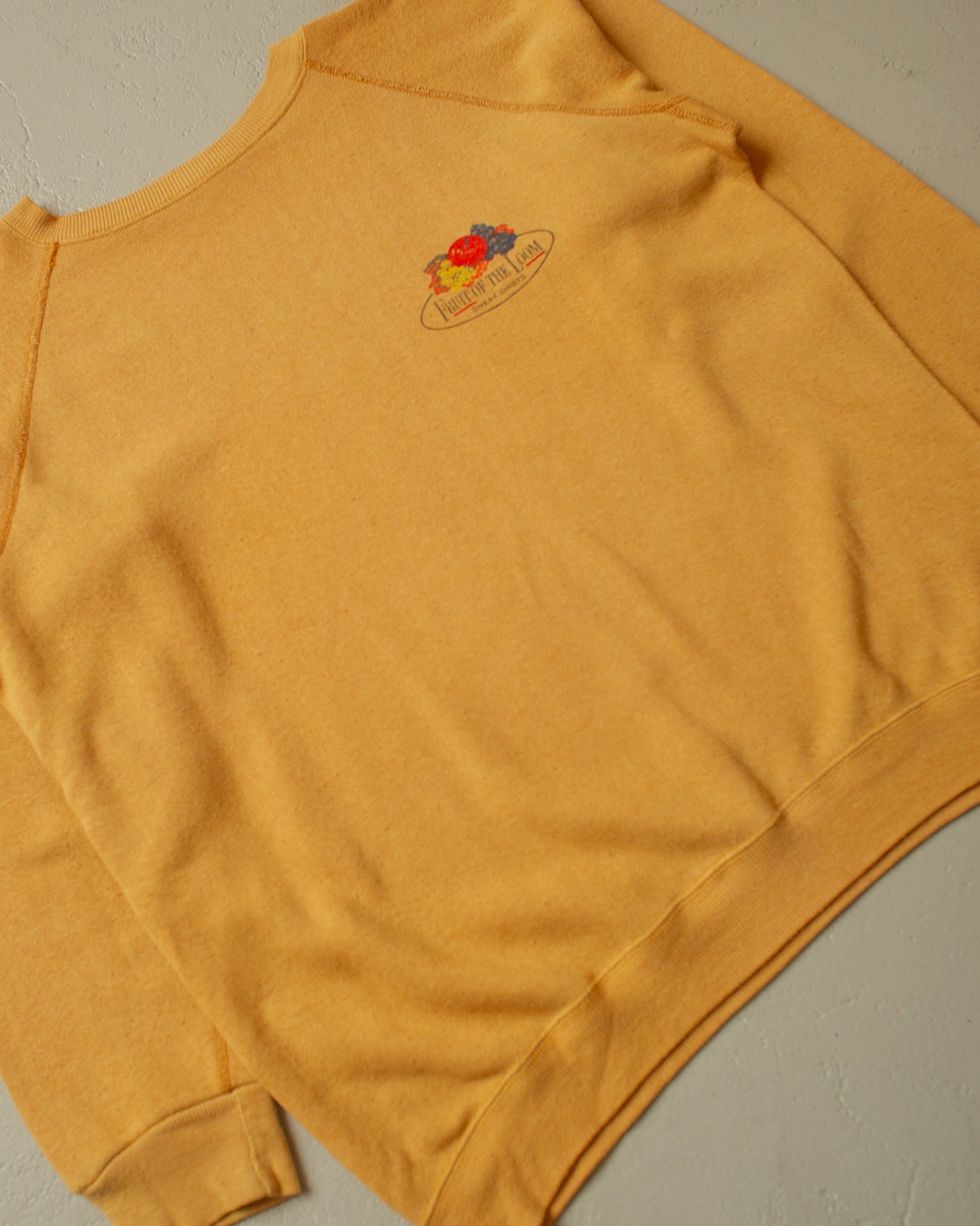 1970s Fruit of the Loom Sweatshirt mustard - M