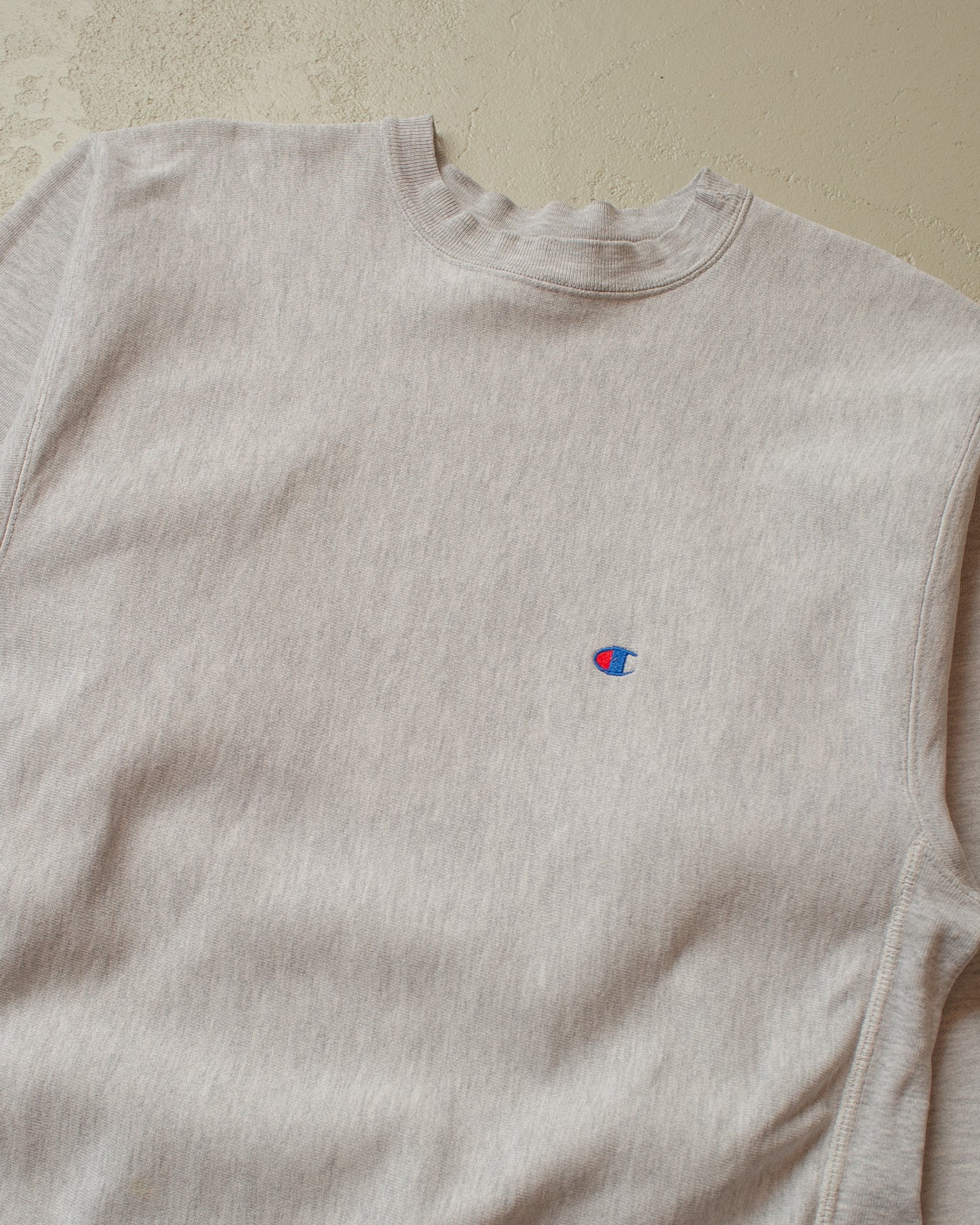 1980s Champion Logo Reverse Weave Sweatshirt grey - XL/XXL