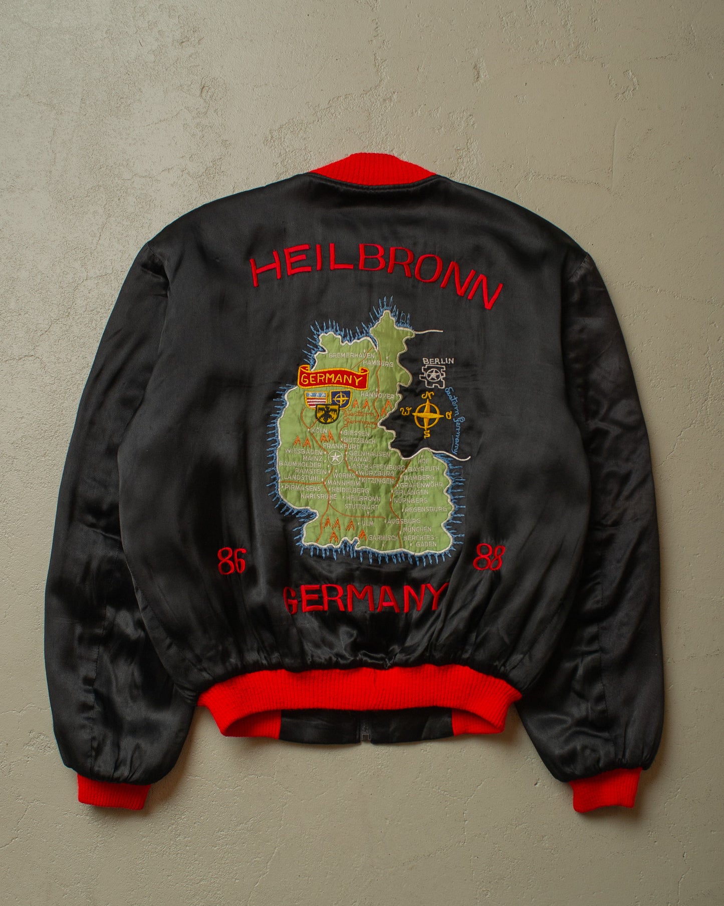 1980s German Heilbronn Souvenir Jacket black - L