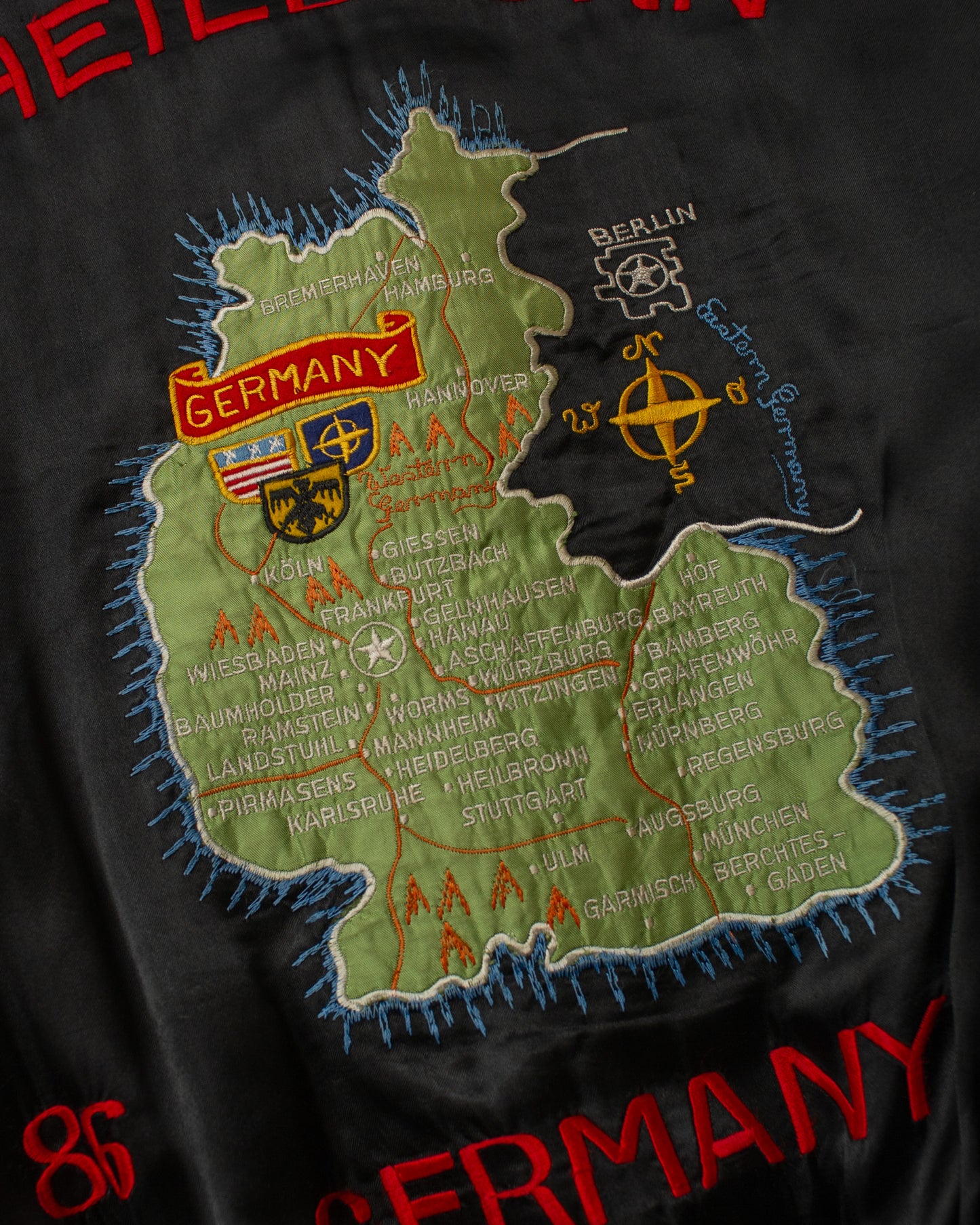 1980s German Heilbronn Souvenir Jacket black - L