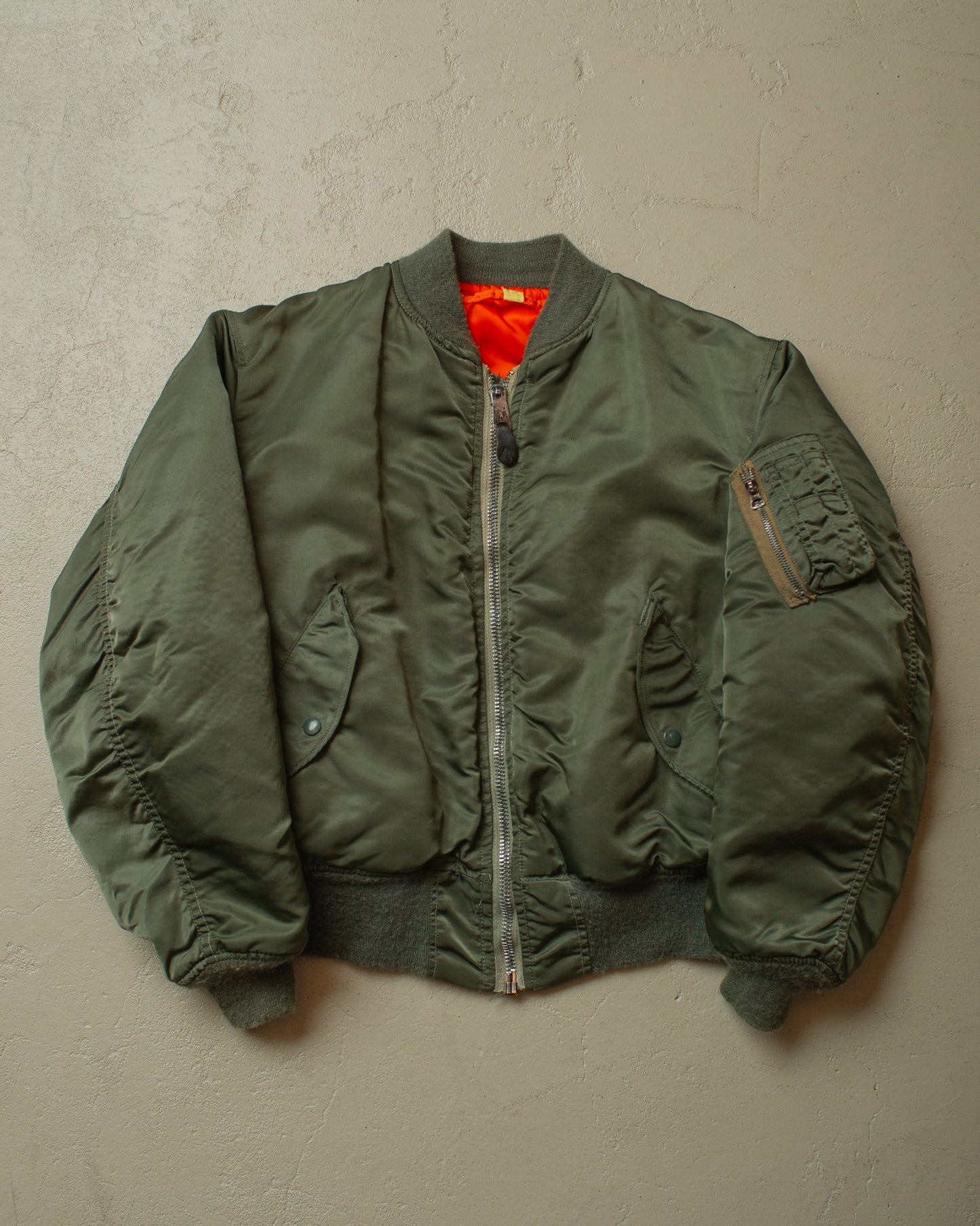 1970s US Air Force Reversible Flight Jacket green - M