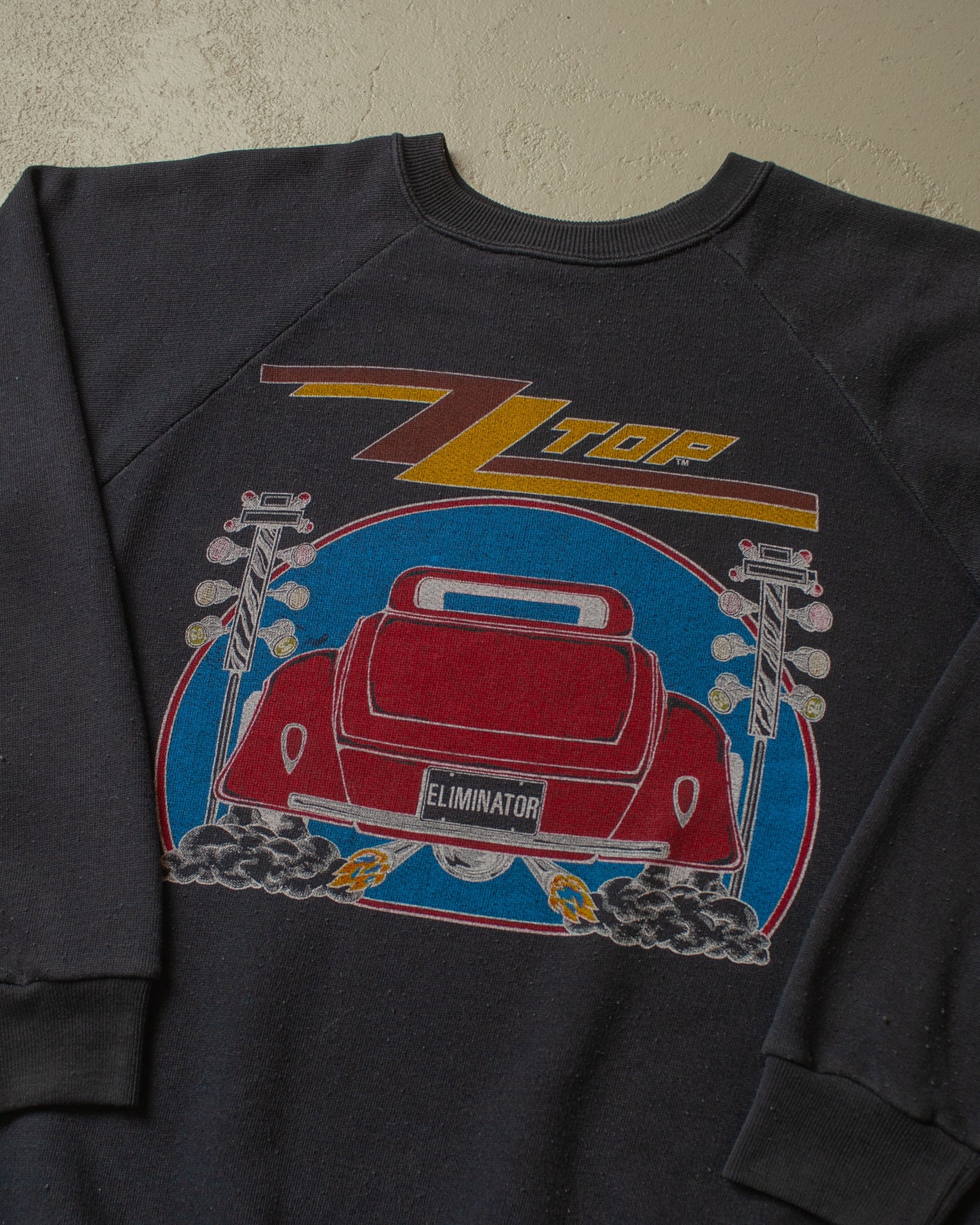 1980s ZZ Top Eliminator 500 Sweatshirt black - S/M