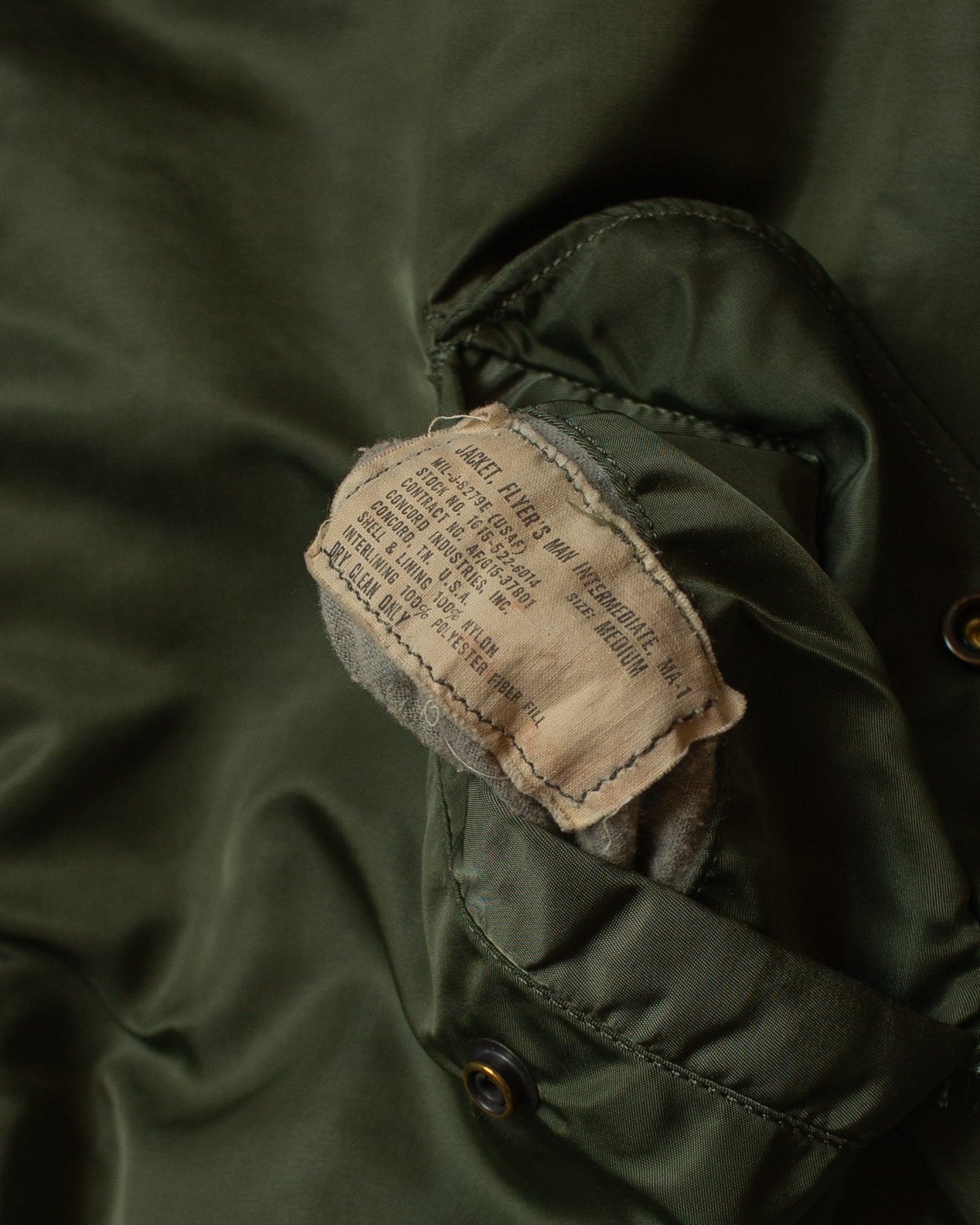 1970s US Air Force Reversible Flight Jacket green - M