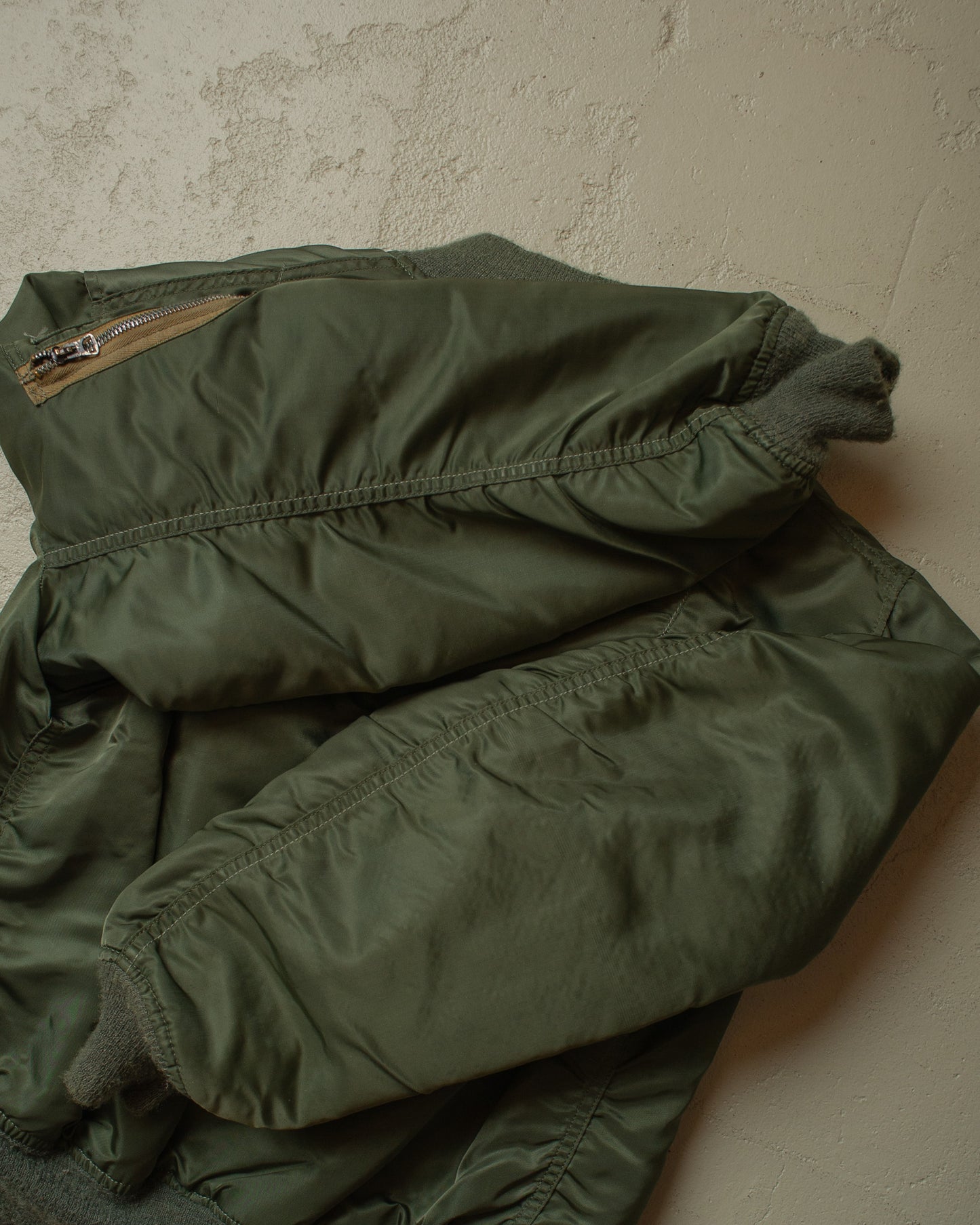 1970s US Air Force Reversible Flight Jacket green - M