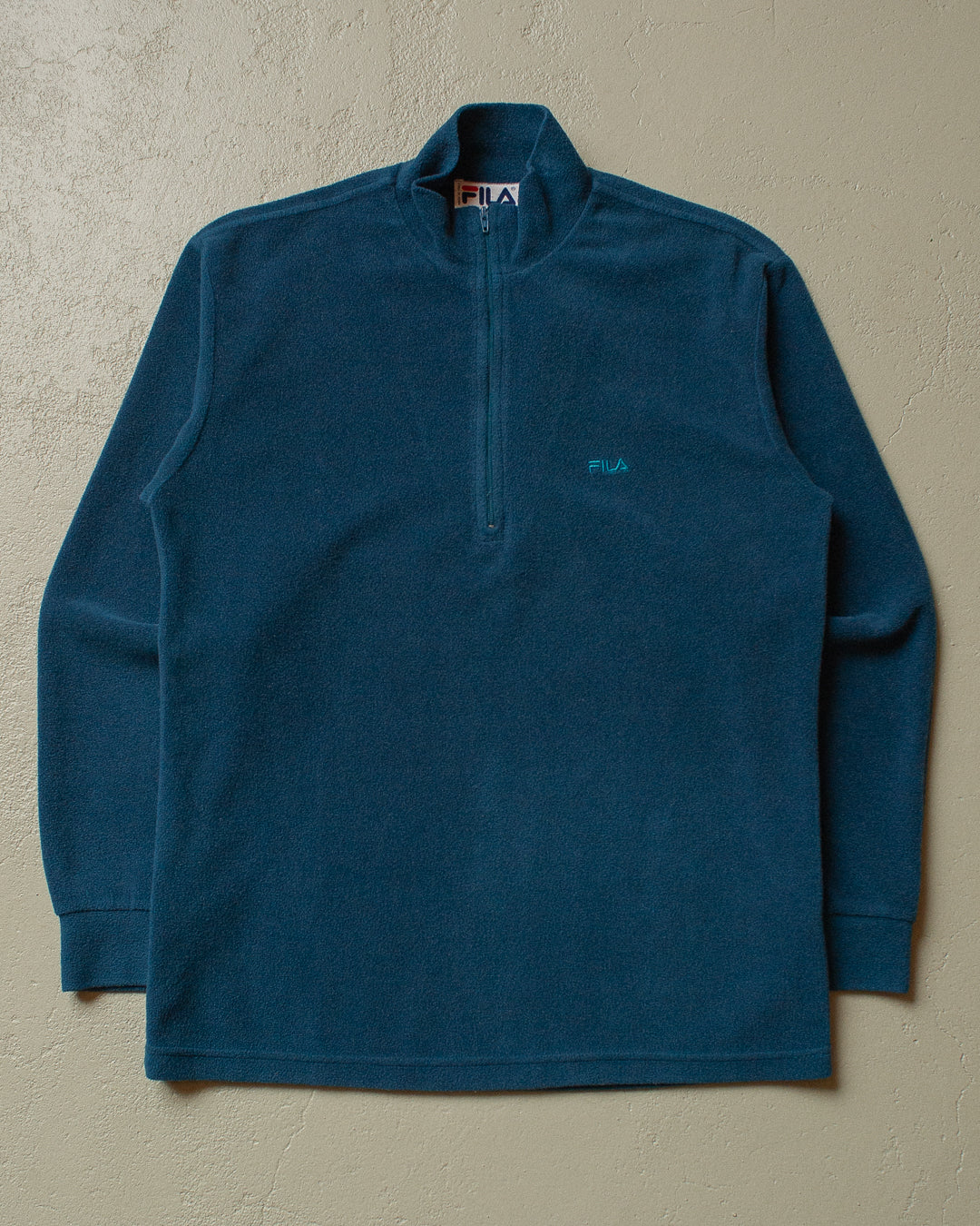 90s Fila light Quarter Zip Fleece blue - XS/S