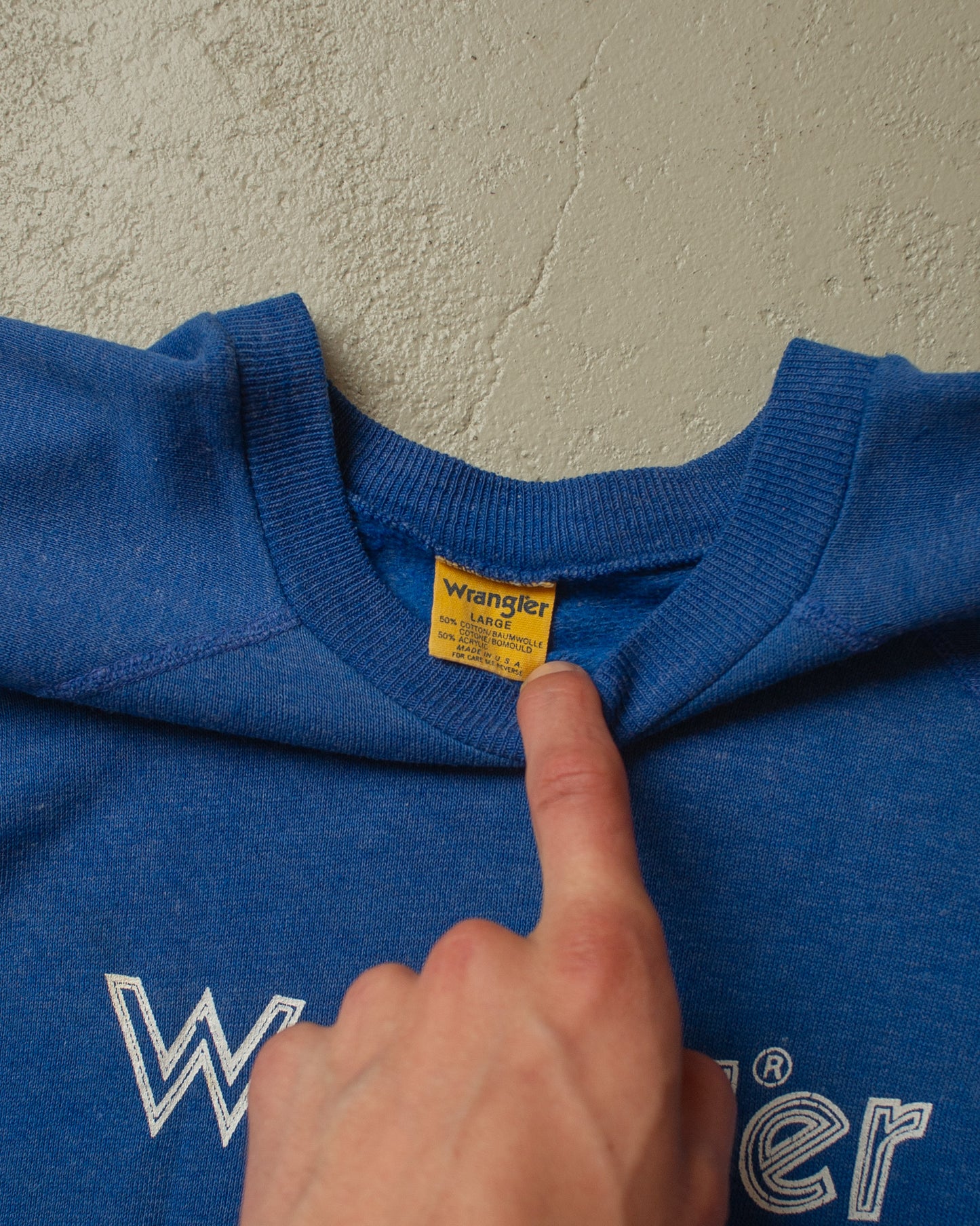 1980s Wrangler Sweatshirt blue - M