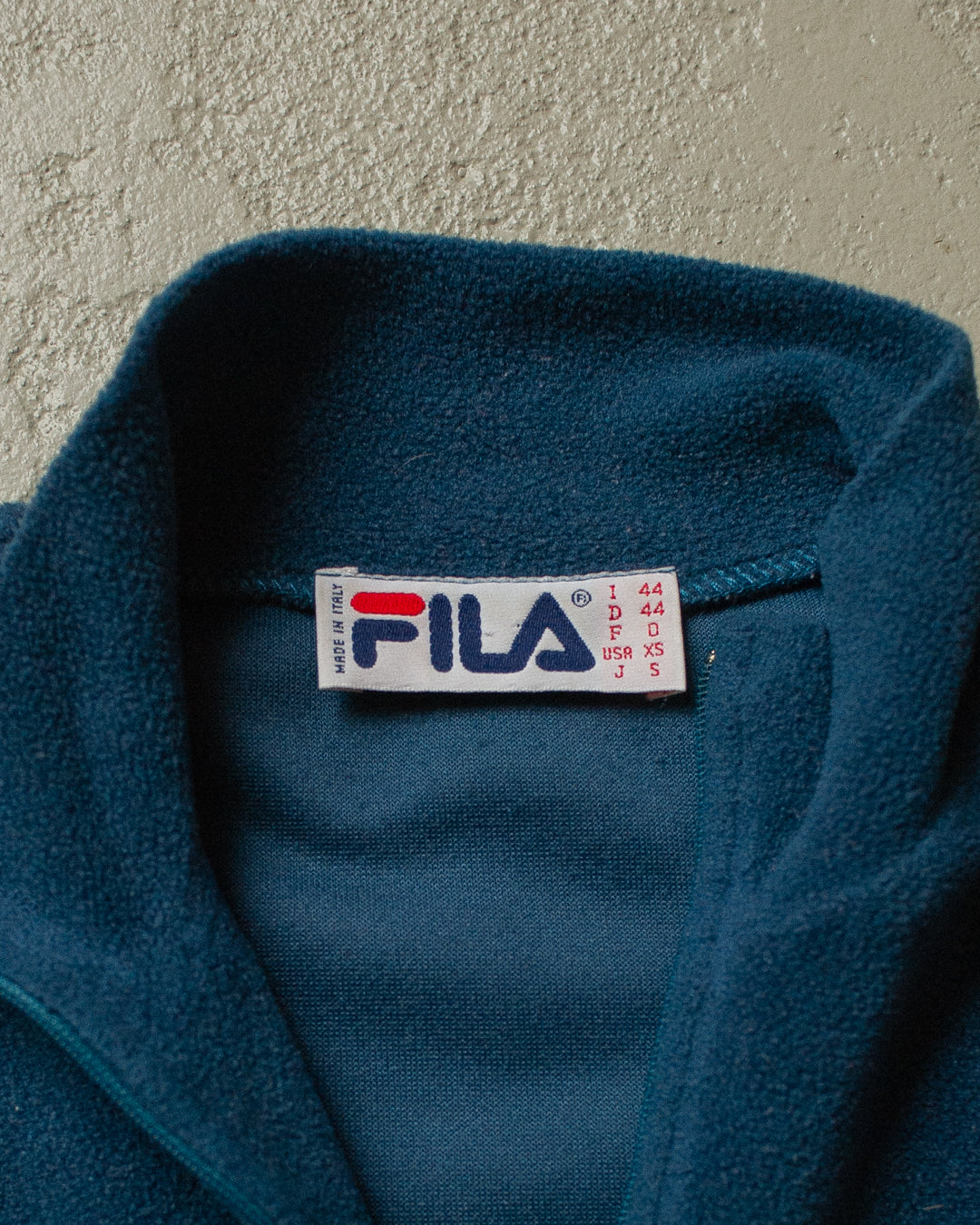 90s Fila light Quarter Zip Fleece blue - XS/S