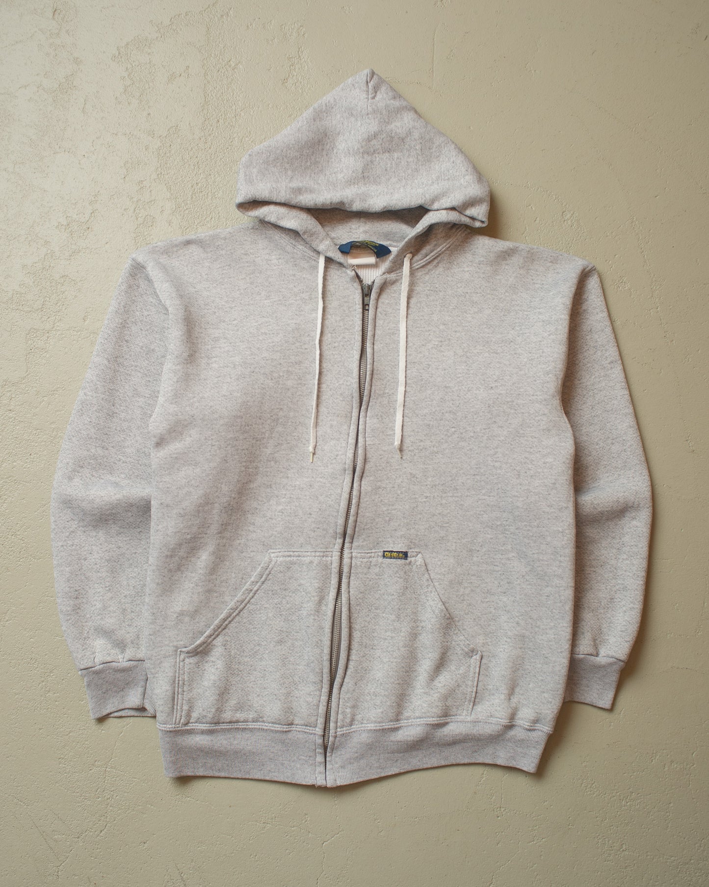 1970s/80s OshKosh Thermal Zip Up Hoodie grey - L