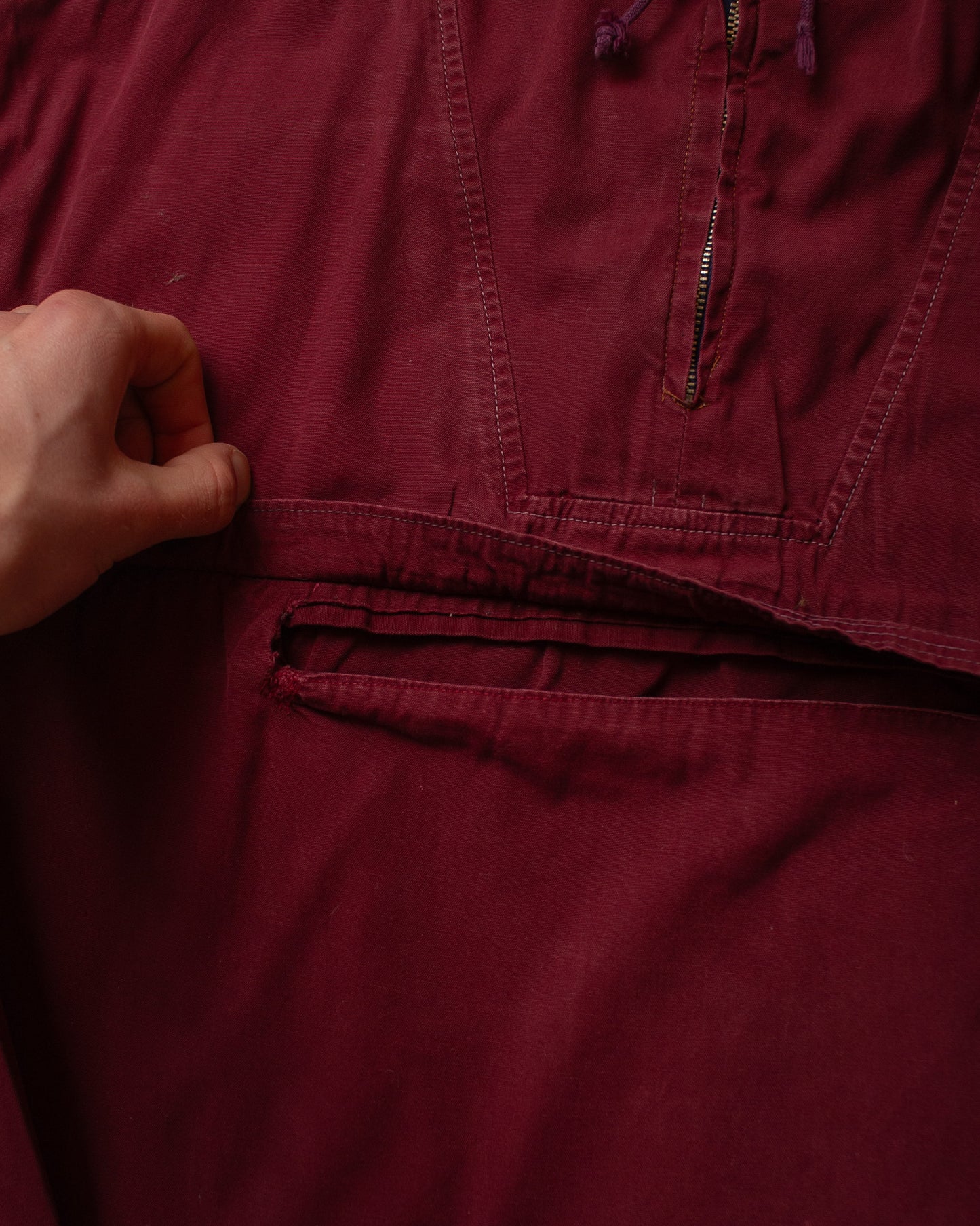 1940s "Wezet" Deutscher Ski Verband light Smock burgundy - S
