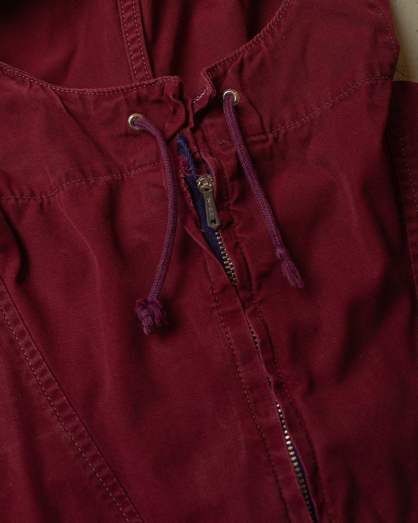 1940s "Wezet" Deutscher Ski Verband light Smock burgundy - S