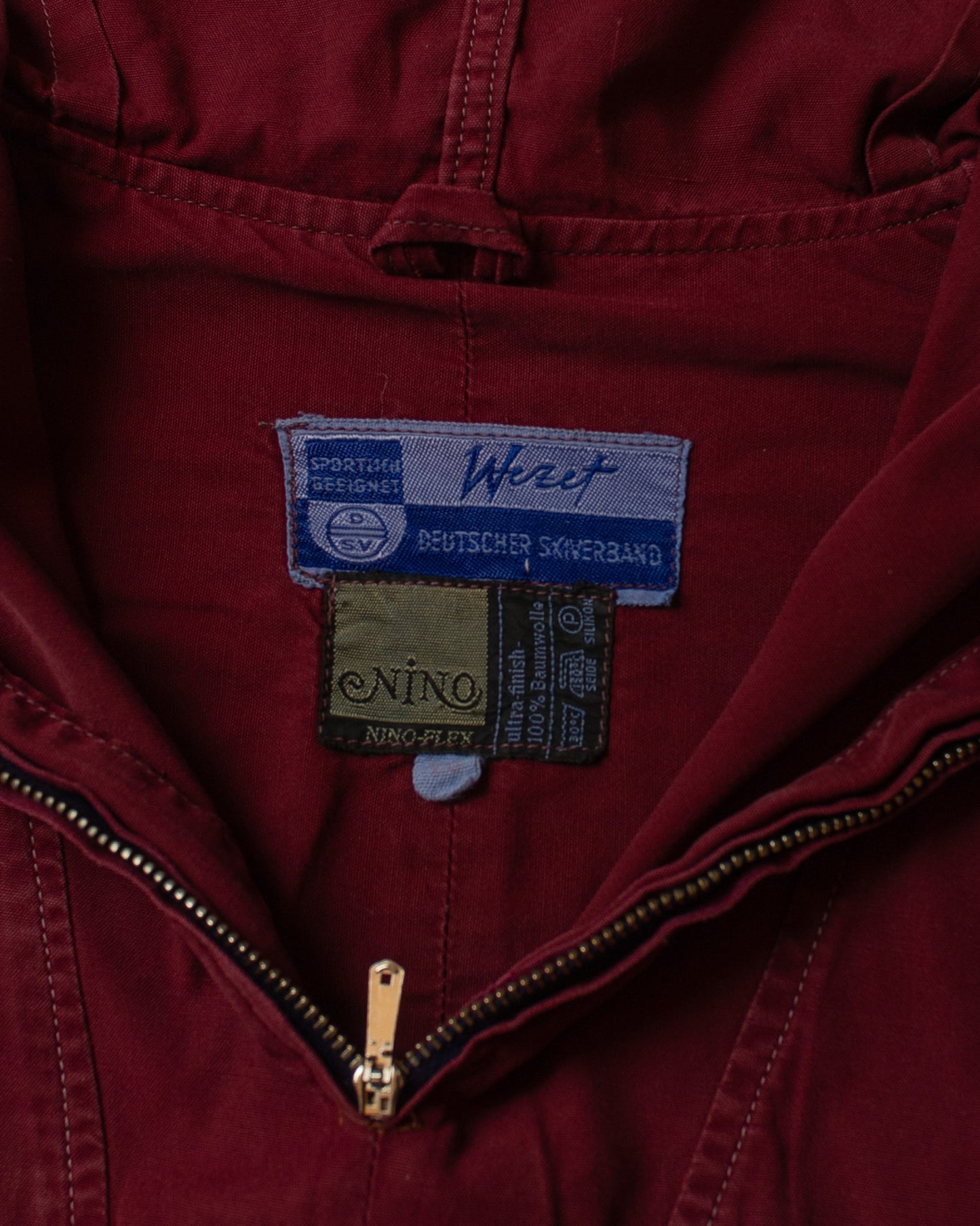 1940s "Wezet" Deutscher Ski Verband light Smock burgundy - S