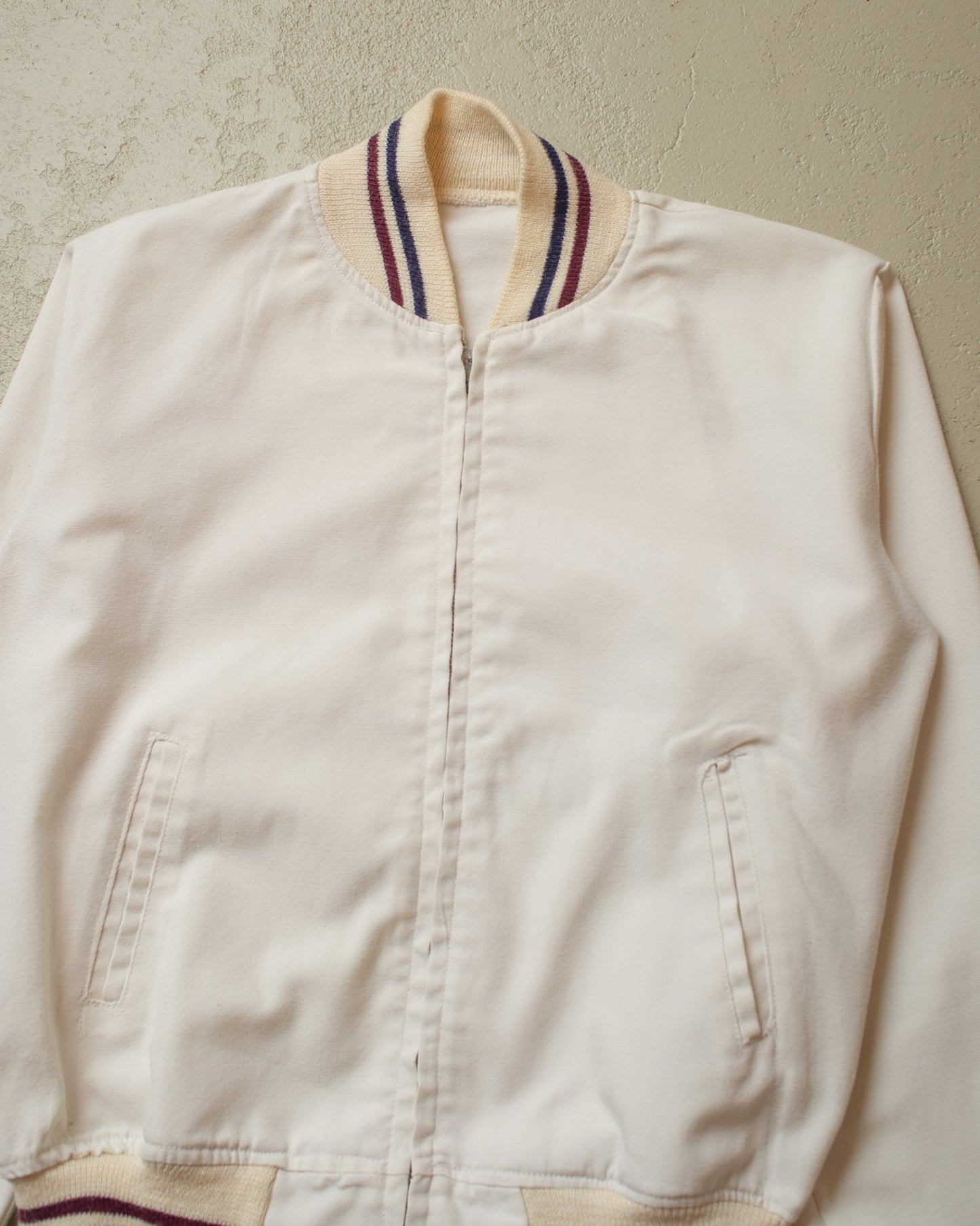 1950s/60s Bloomingdale Boys Shop Cotton Jacket white - S/M