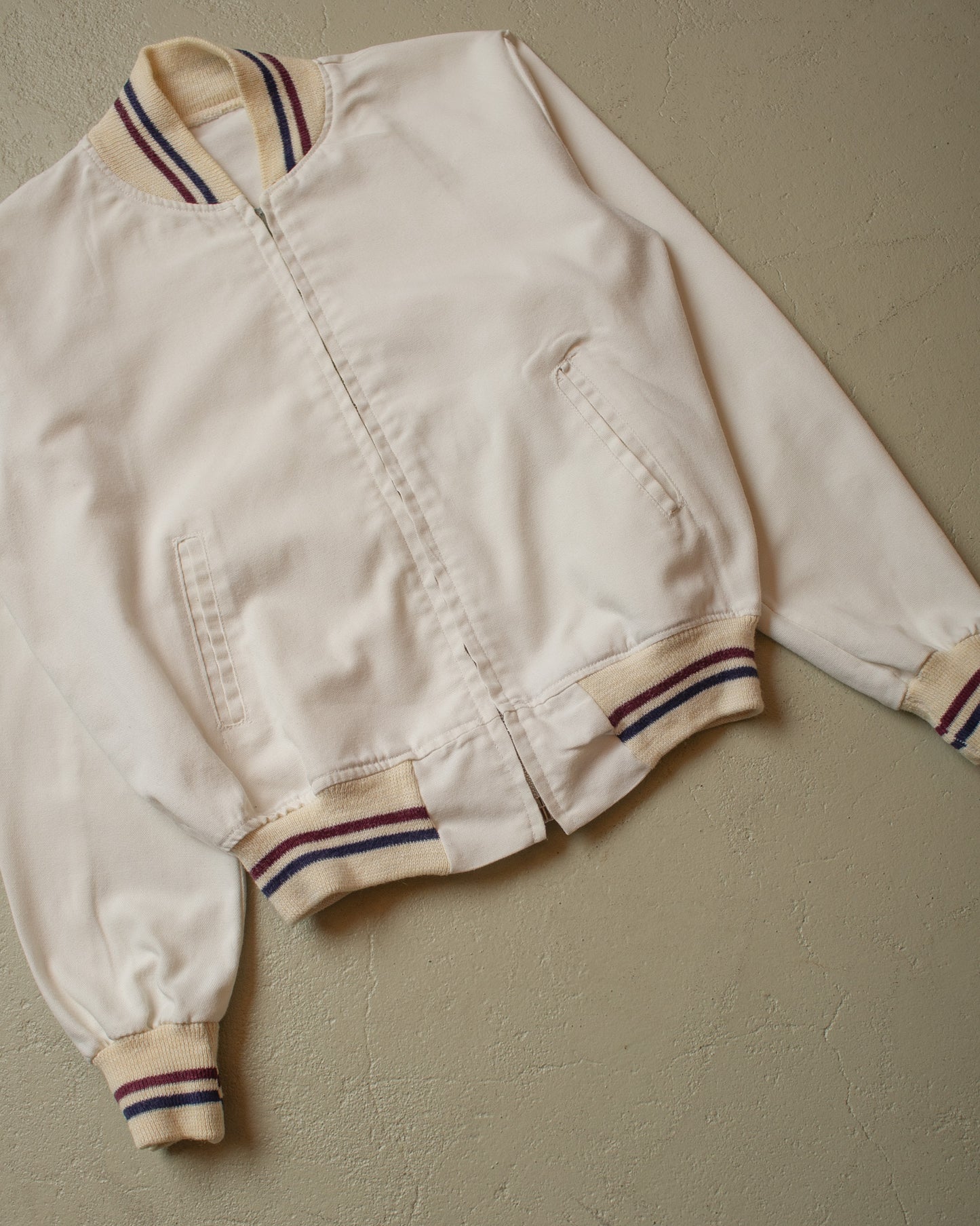 1950s/60s Bloomingdale Boys Shop Cotton Jacket white - S/M