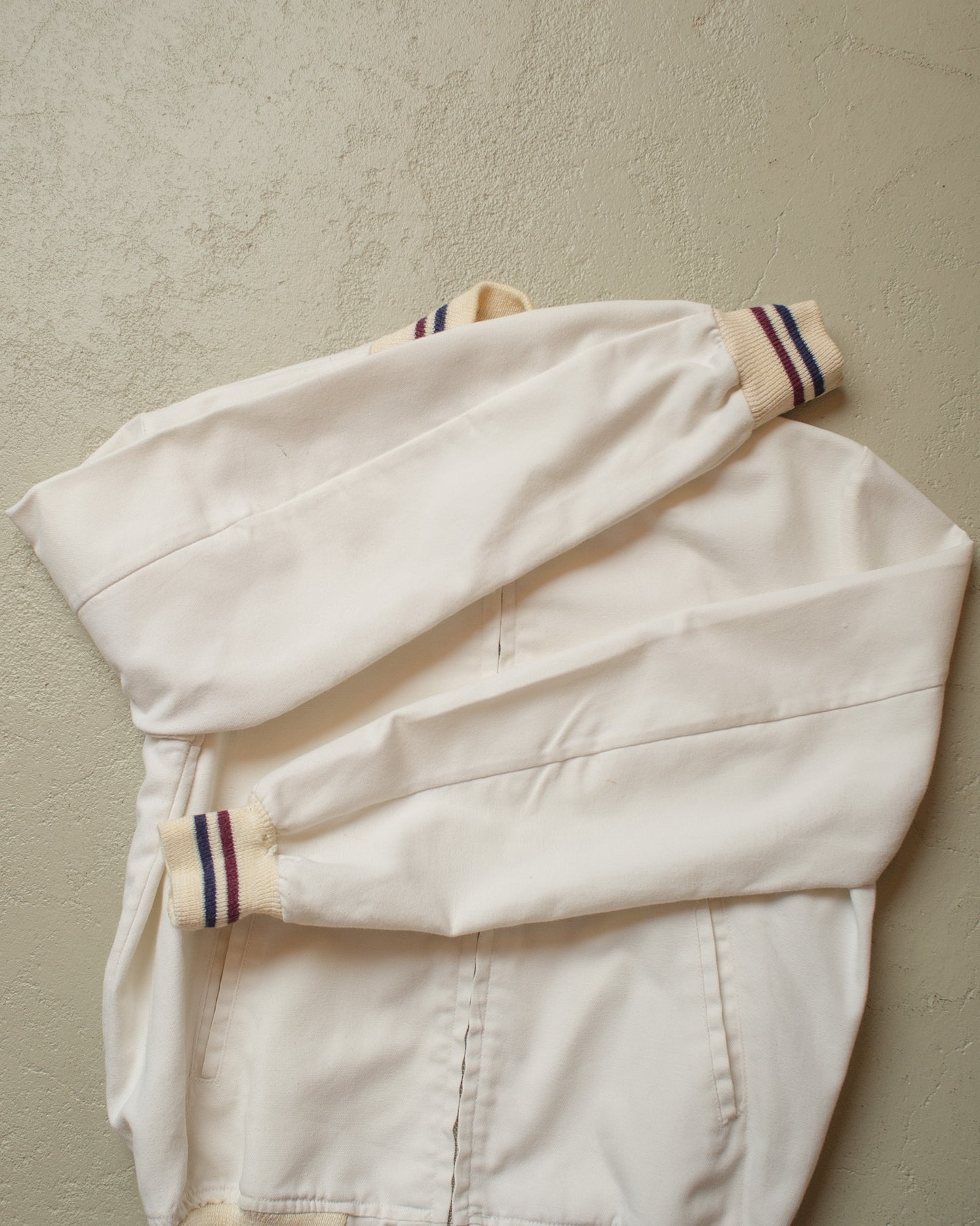 1950s/60s Bloomingdale Boys Shop Cotton Jacket white - S/M