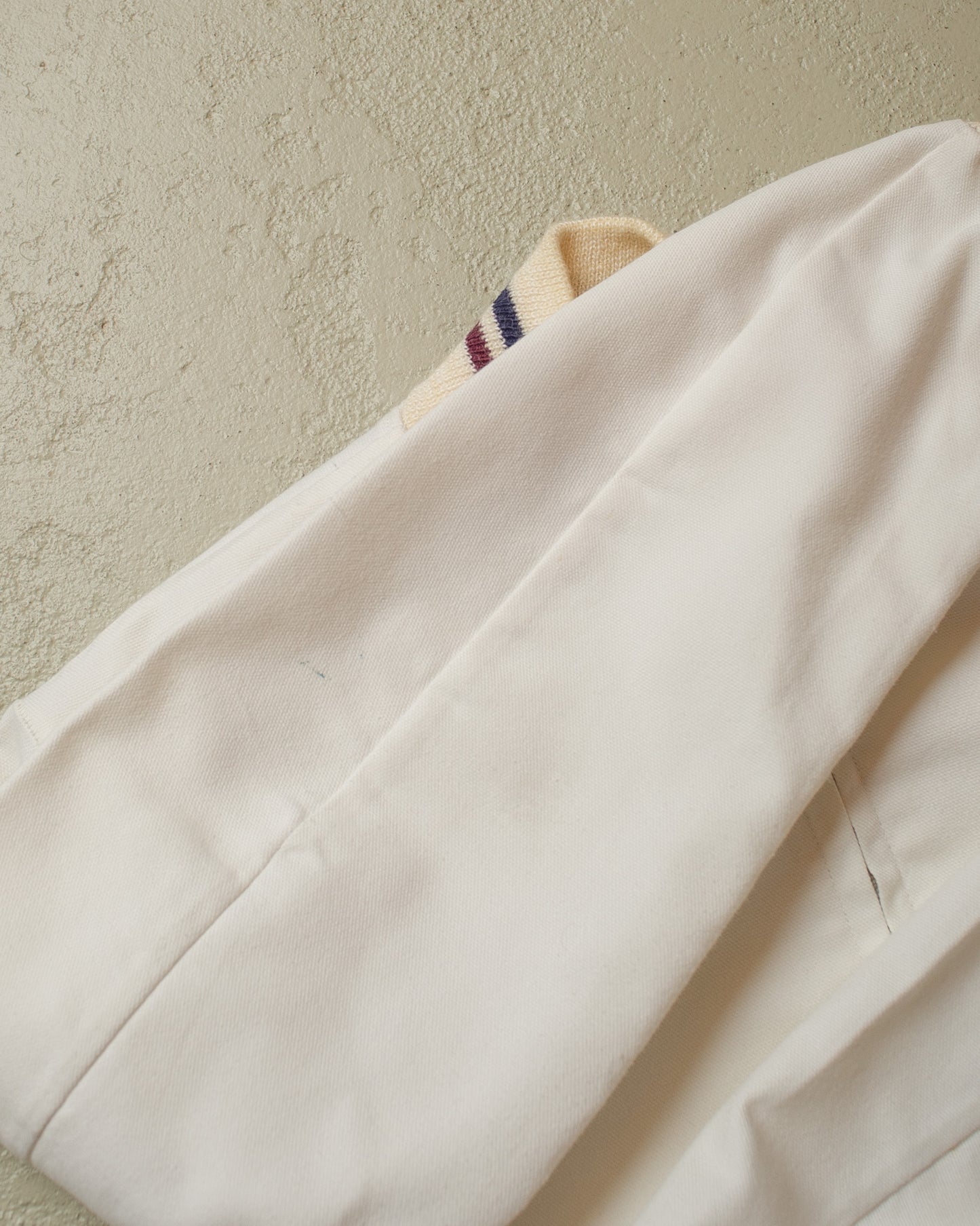 1950s/60s Bloomingdale Boys Shop Cotton Jacket white - S/M