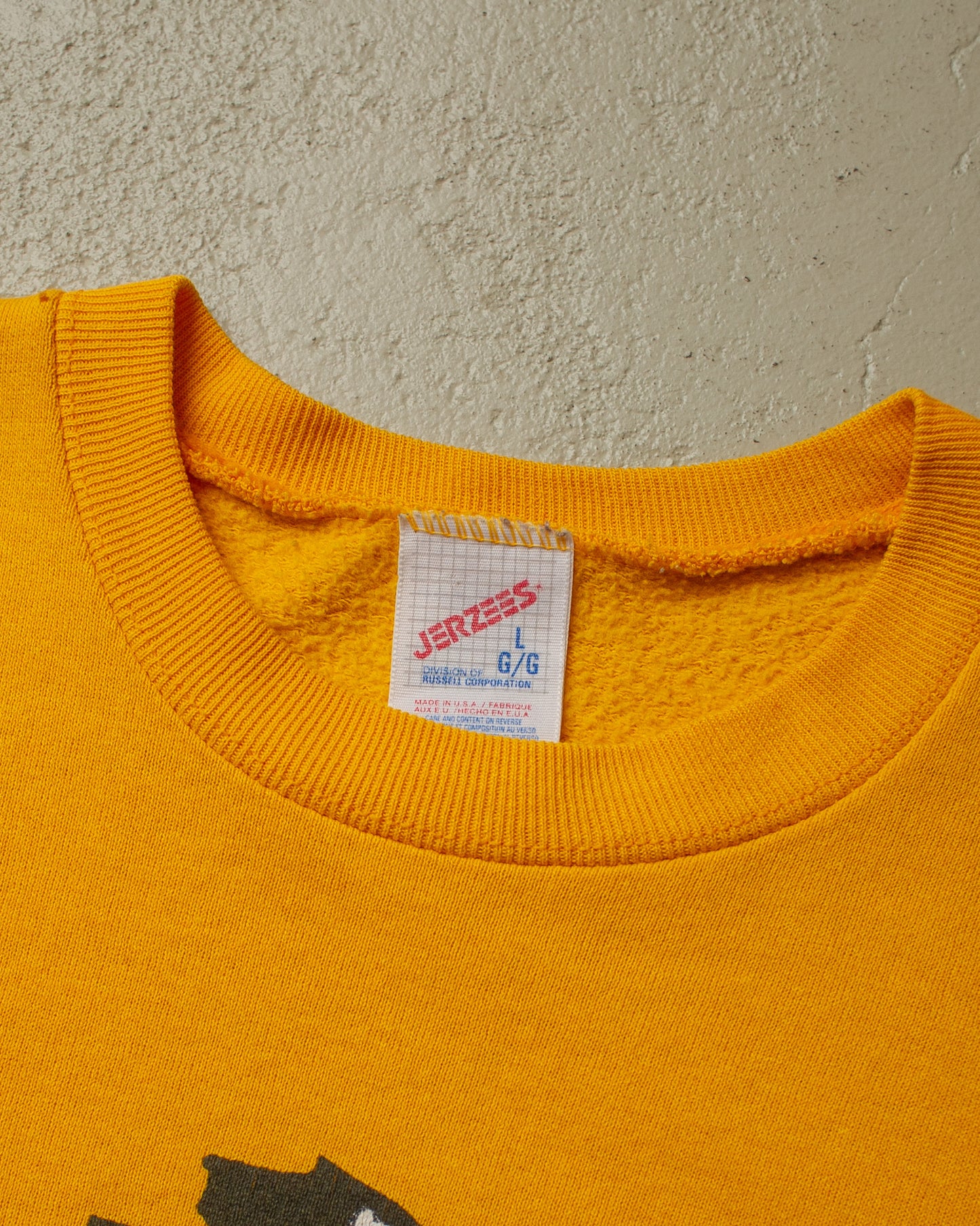1990s Indian Head Sweatshirt mustard yellow - M/L