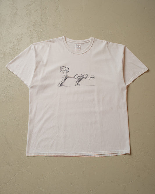 2000s "Fick die Biaaatch Rekordz Hip Hop Label T-shirt white - XXL