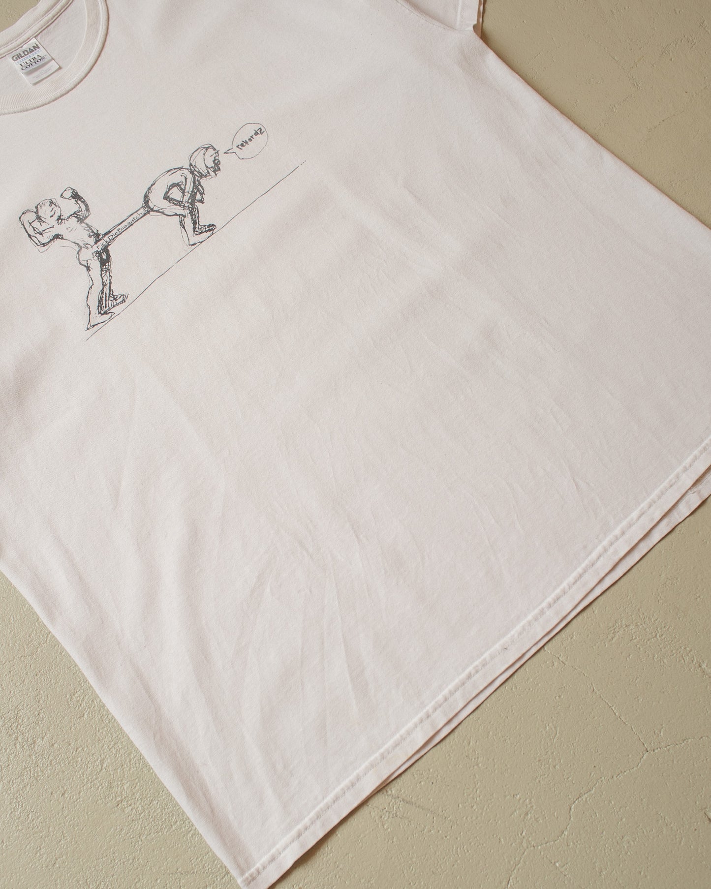 2000s "Fick die Biaaatch Rekordz Hip Hop Label T-shirt white - XXL