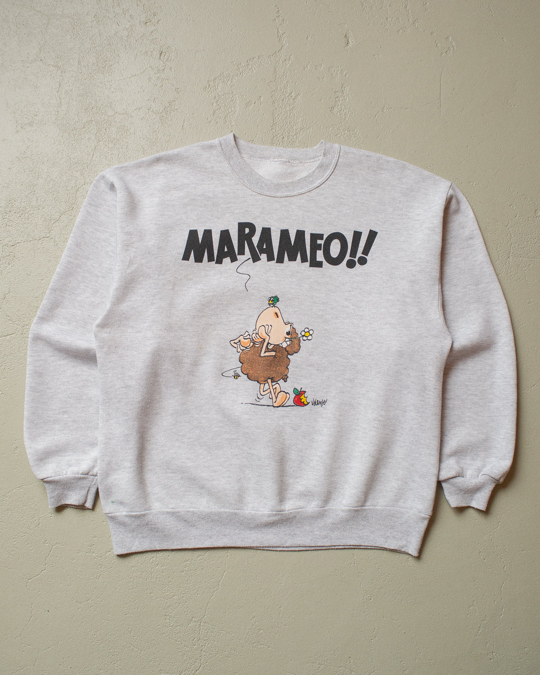 90s "MARAMEO!!!" Sweatshirt grey - L/XL