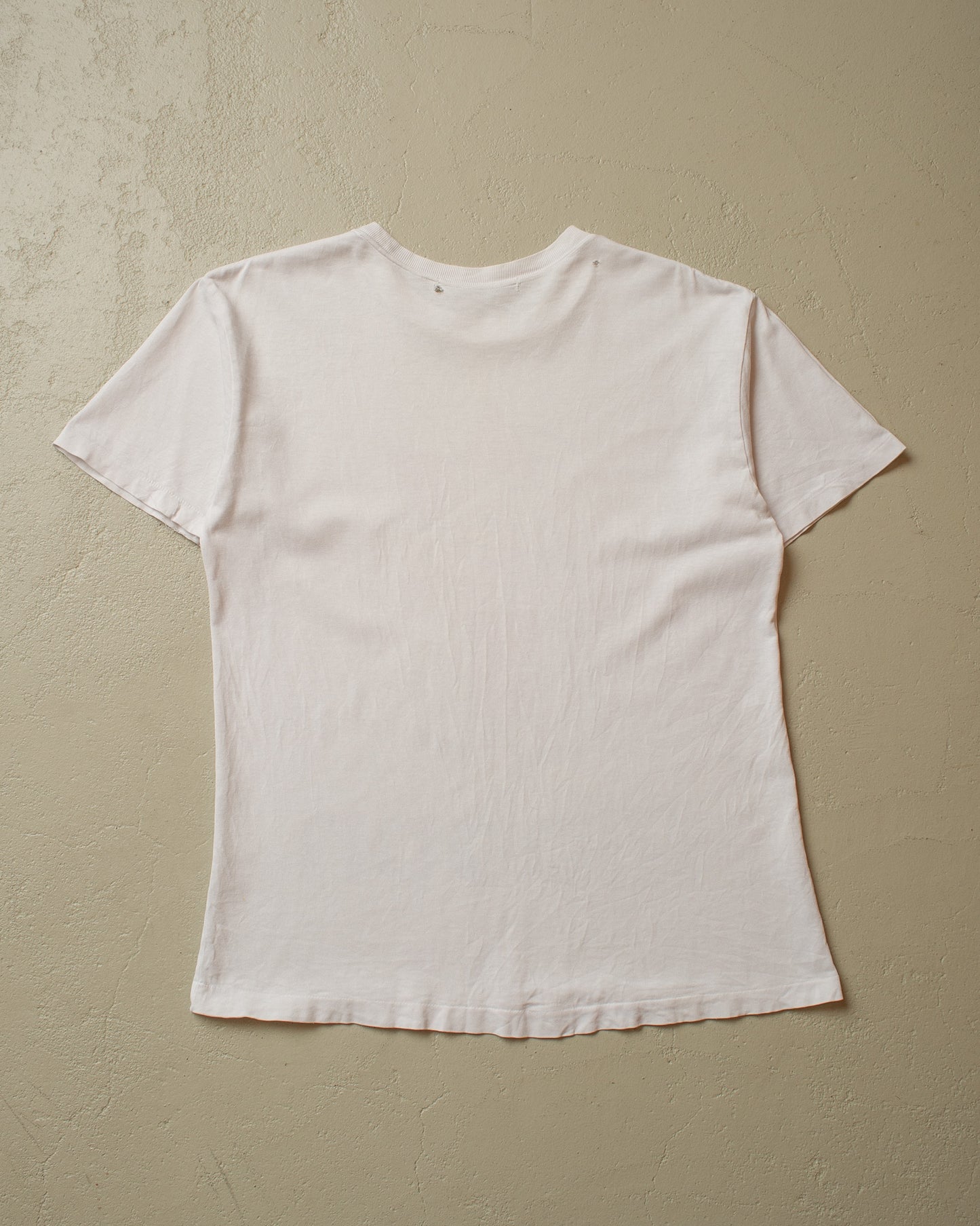 1980s distressed Ribbon Japan Brewery T-shirt white - M